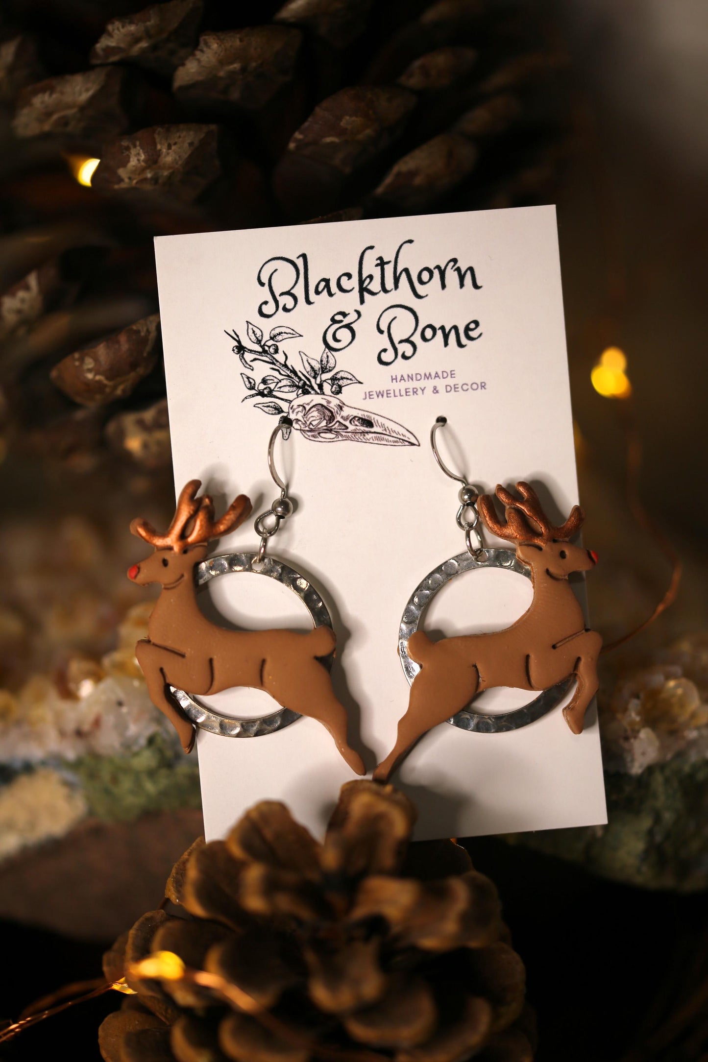 Christmas Reindeer Earrings