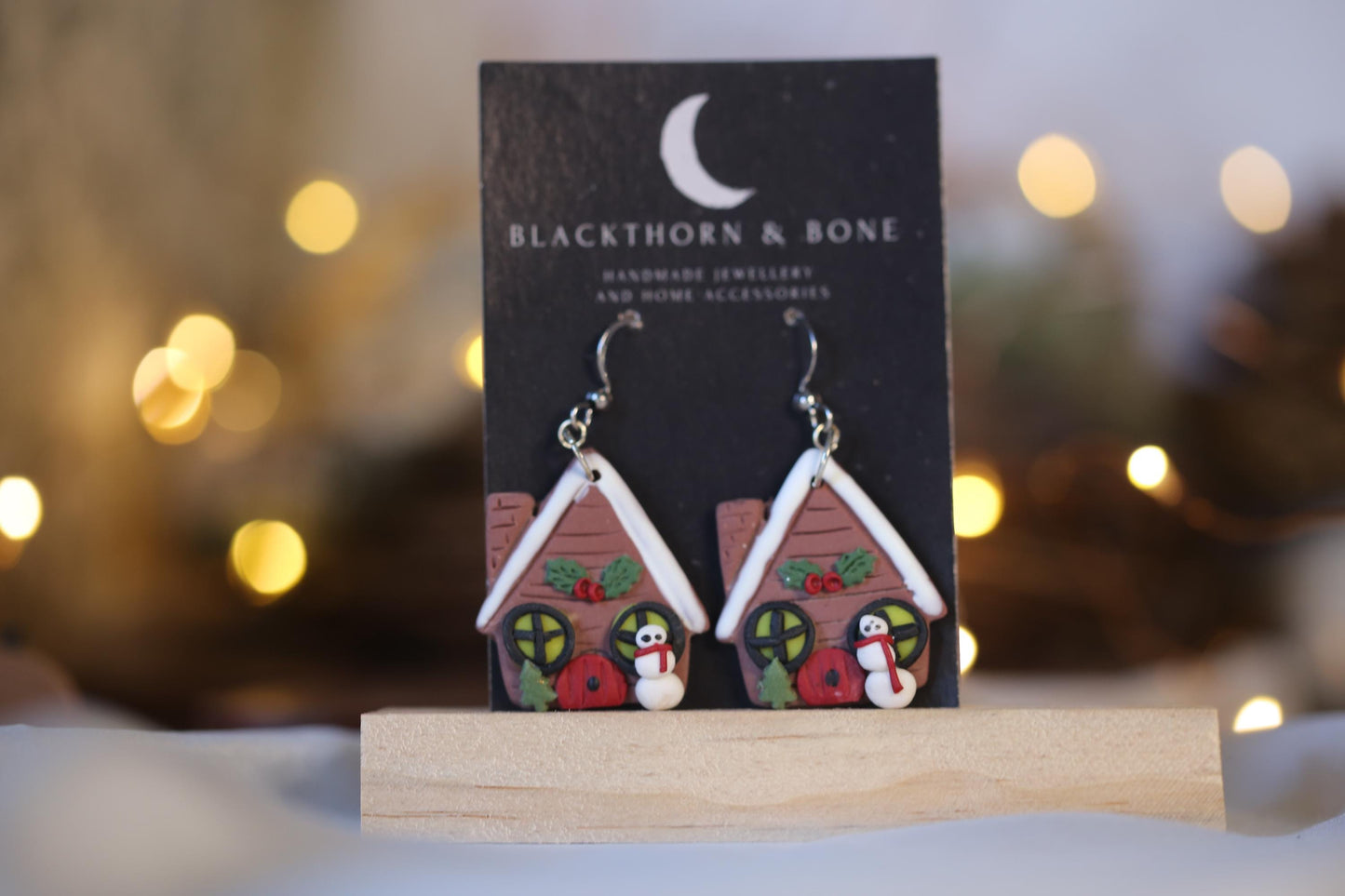 Gingerbread House Earrings