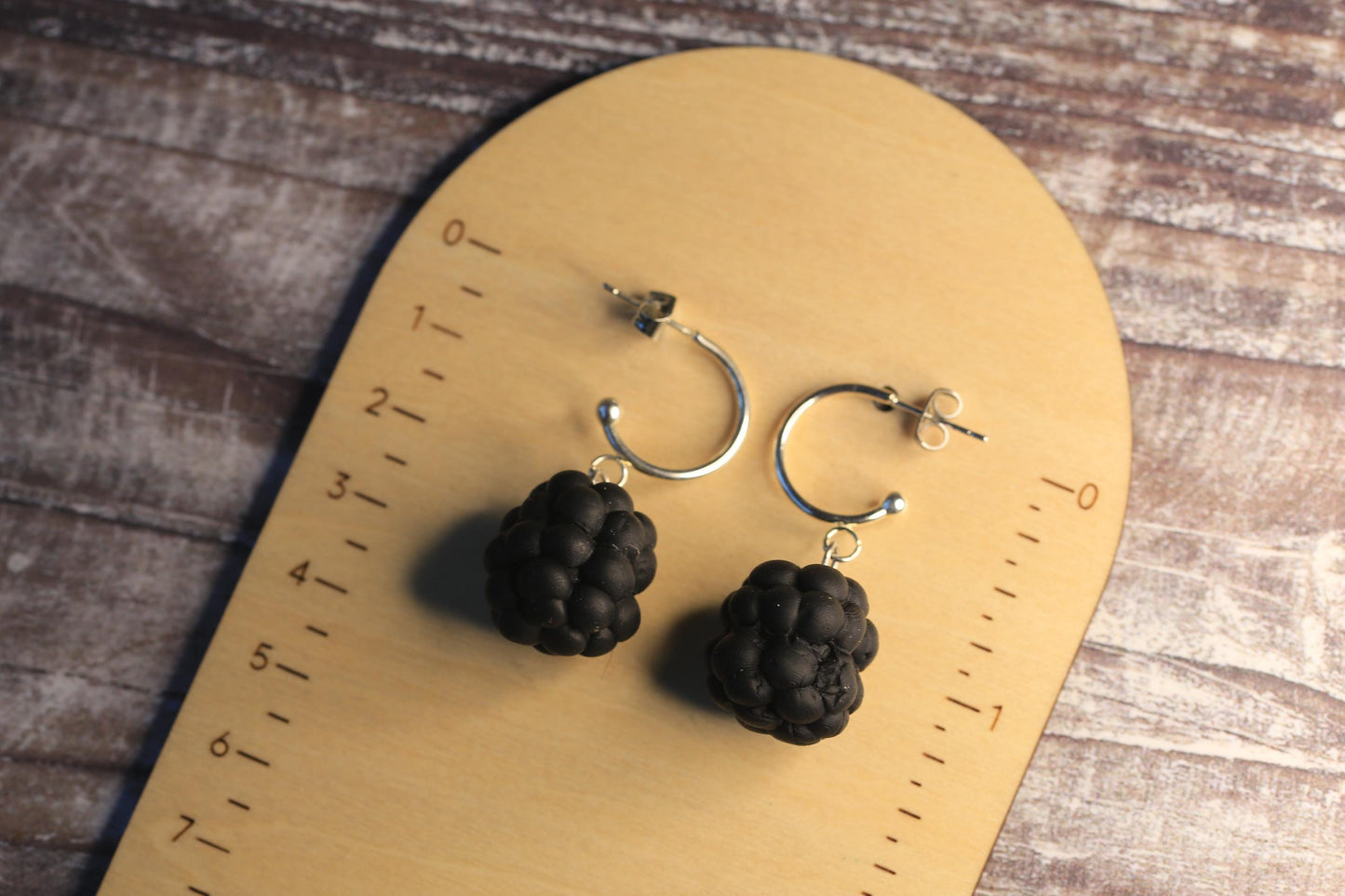 3D Blackberry Earrings