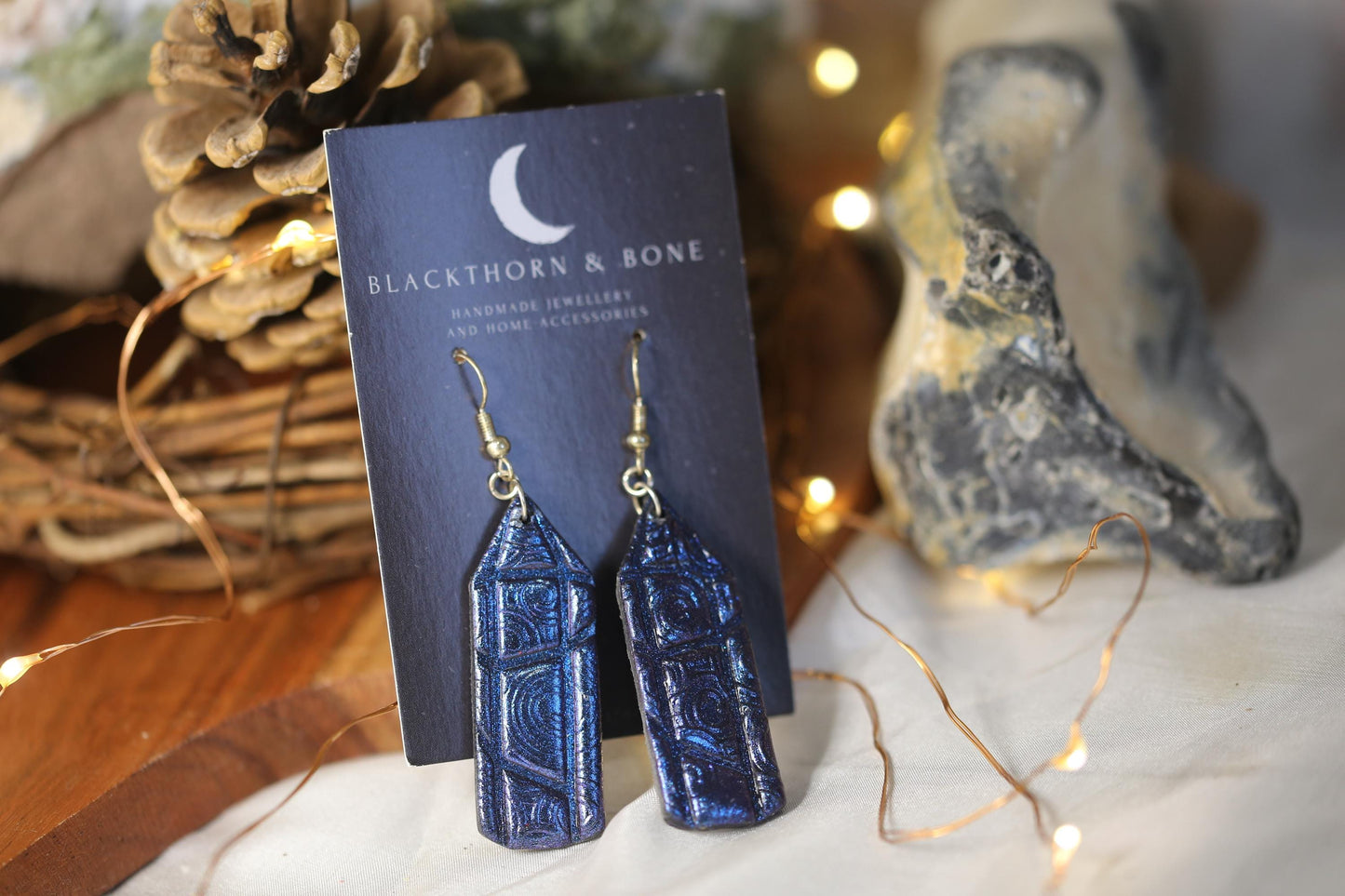 Handmade Purple Crystal Earrings