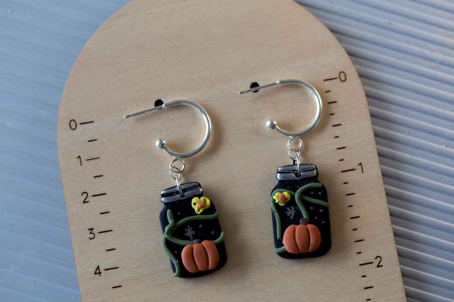 Mini Mason Jar with Pumpkin