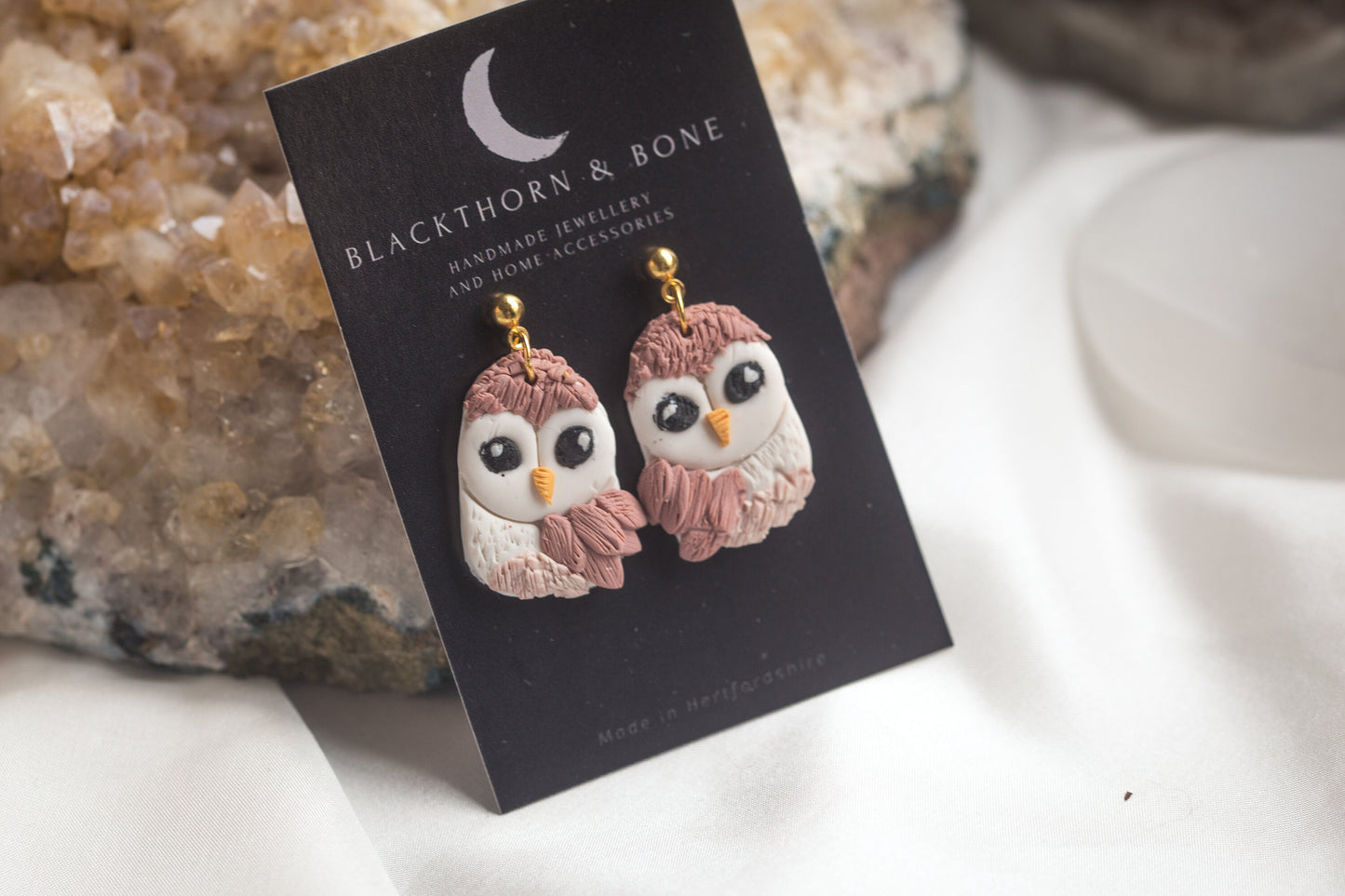 Barn Owl Earrings