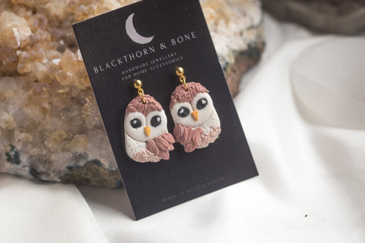 Barn Owl Earrings