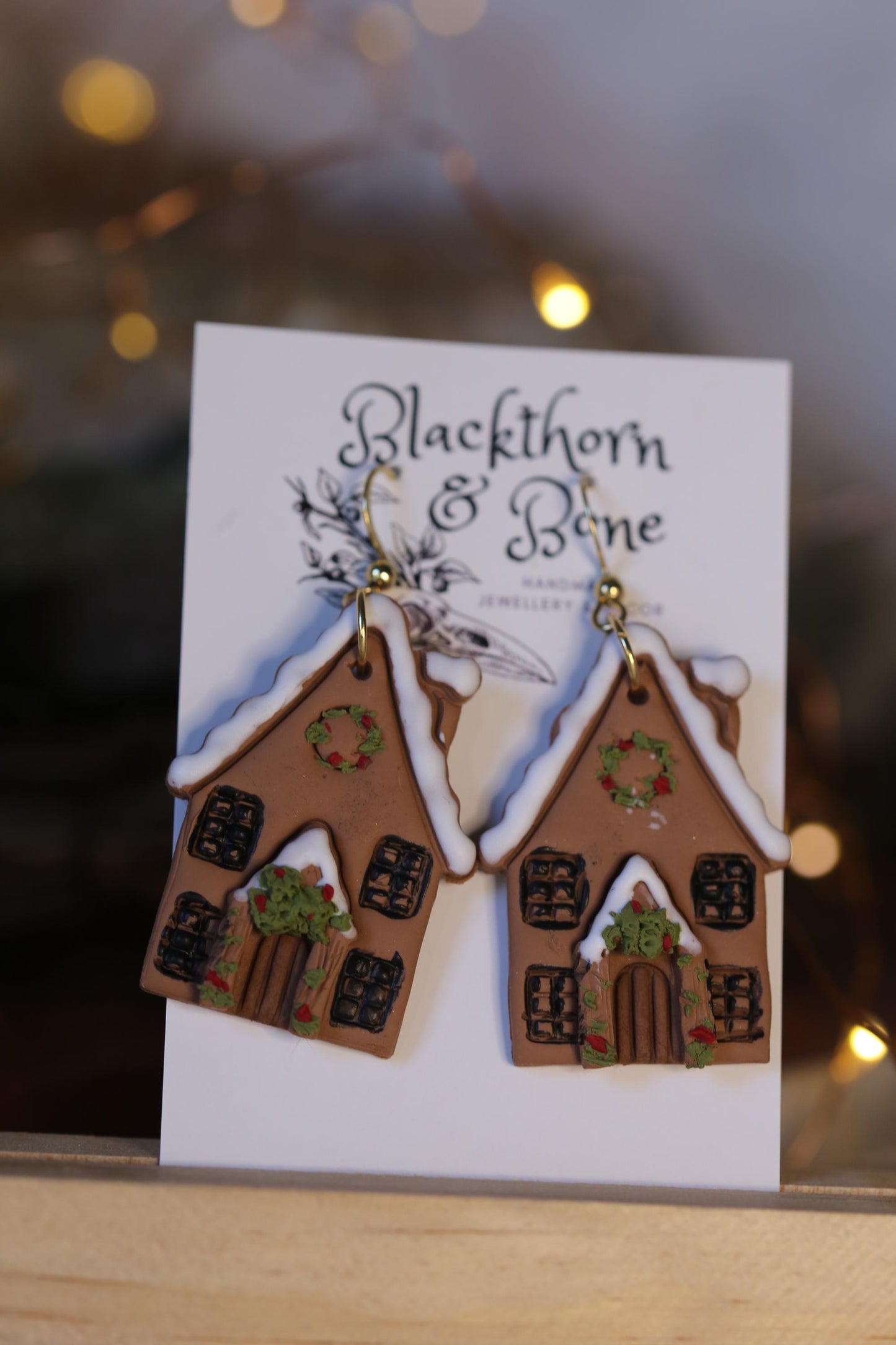 Gingerbread House Earrings
