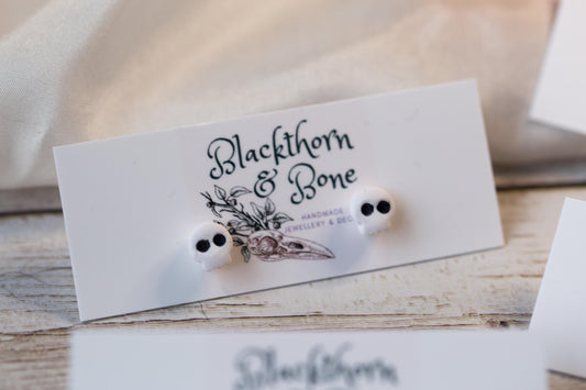 Tiny Skull Stud Earrings