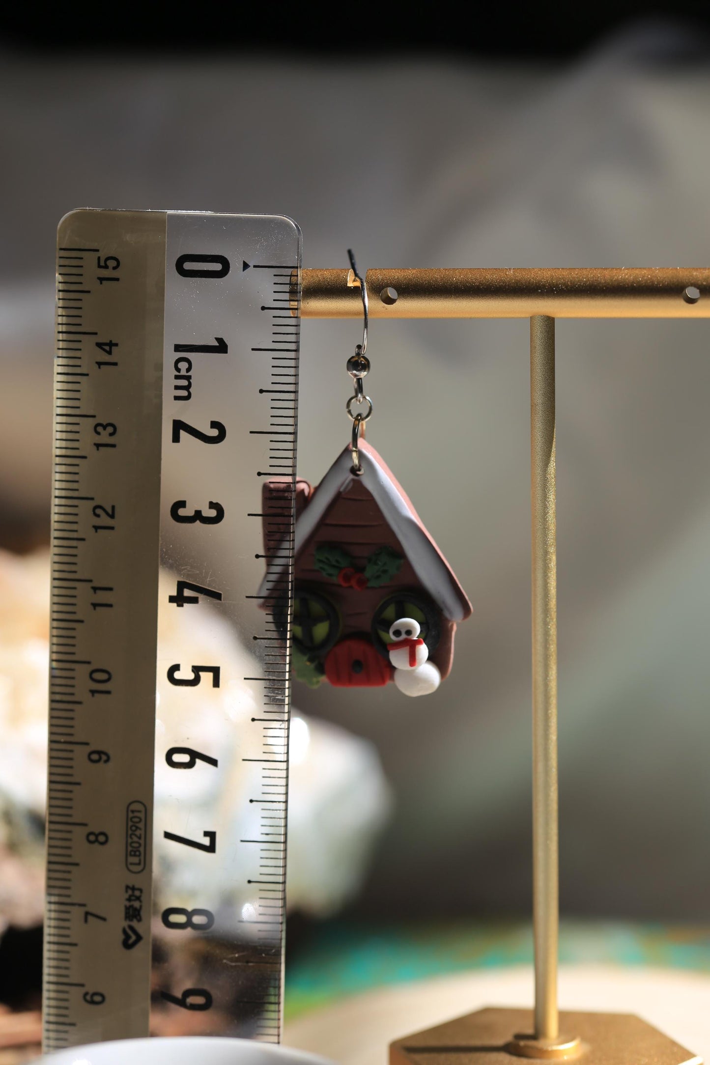 Gingerbread House Earrings