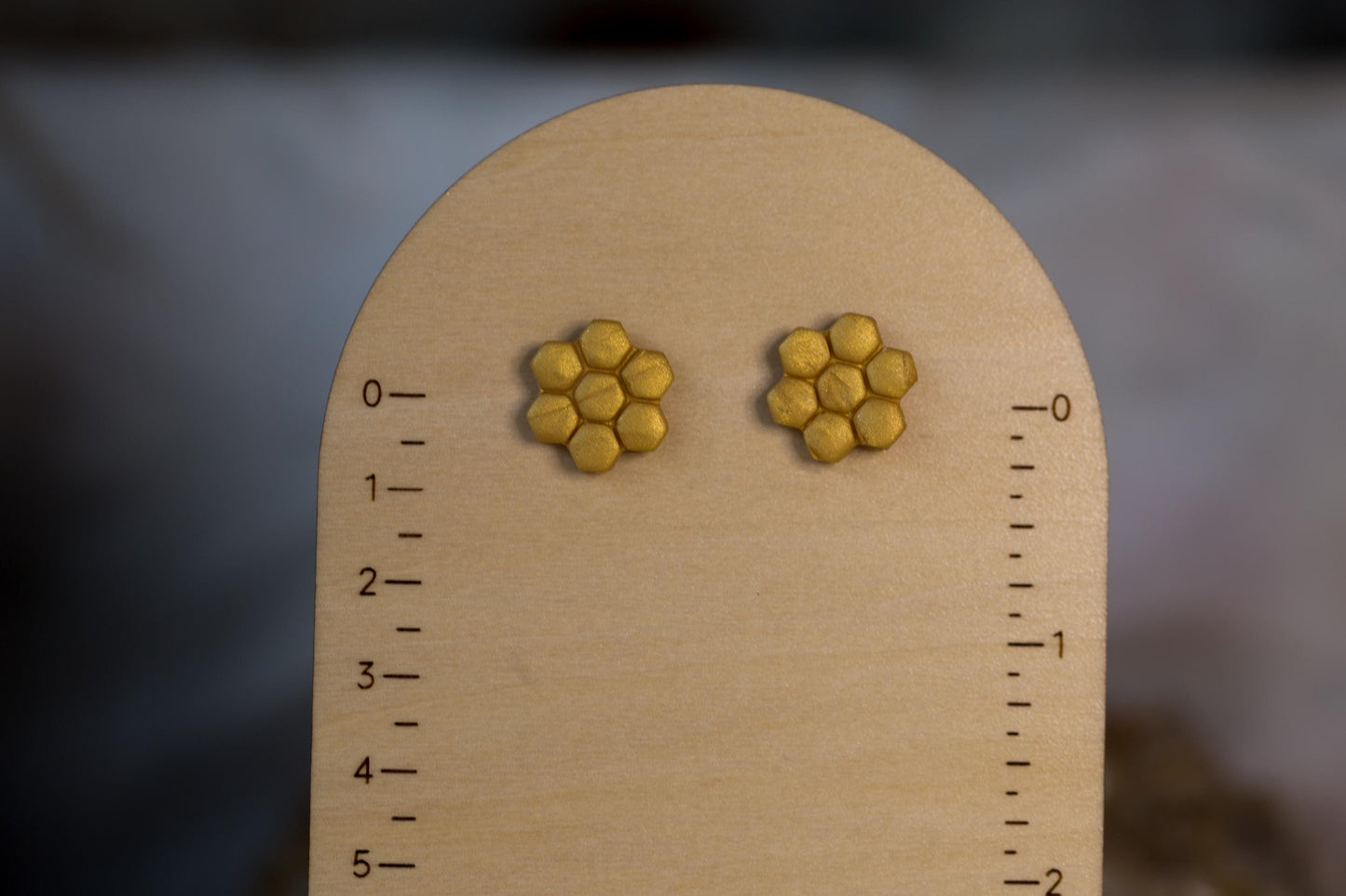 Bee Stud Earrings - Bee, Honeypot, Honeycomb Options