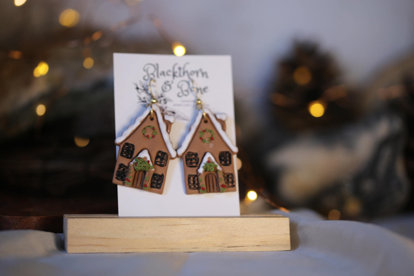 Gingerbread House Earrings