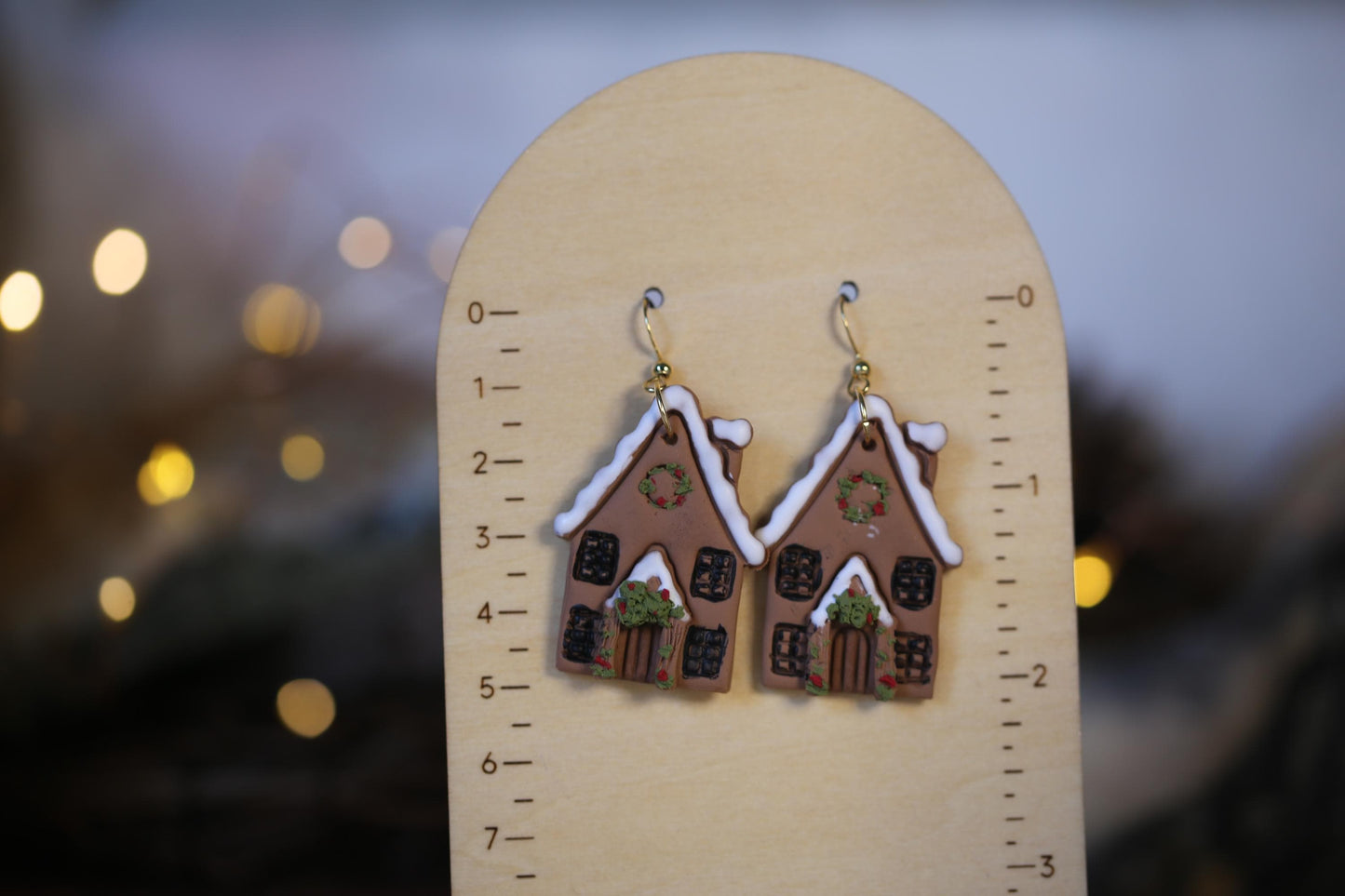 Gingerbread House Earrings