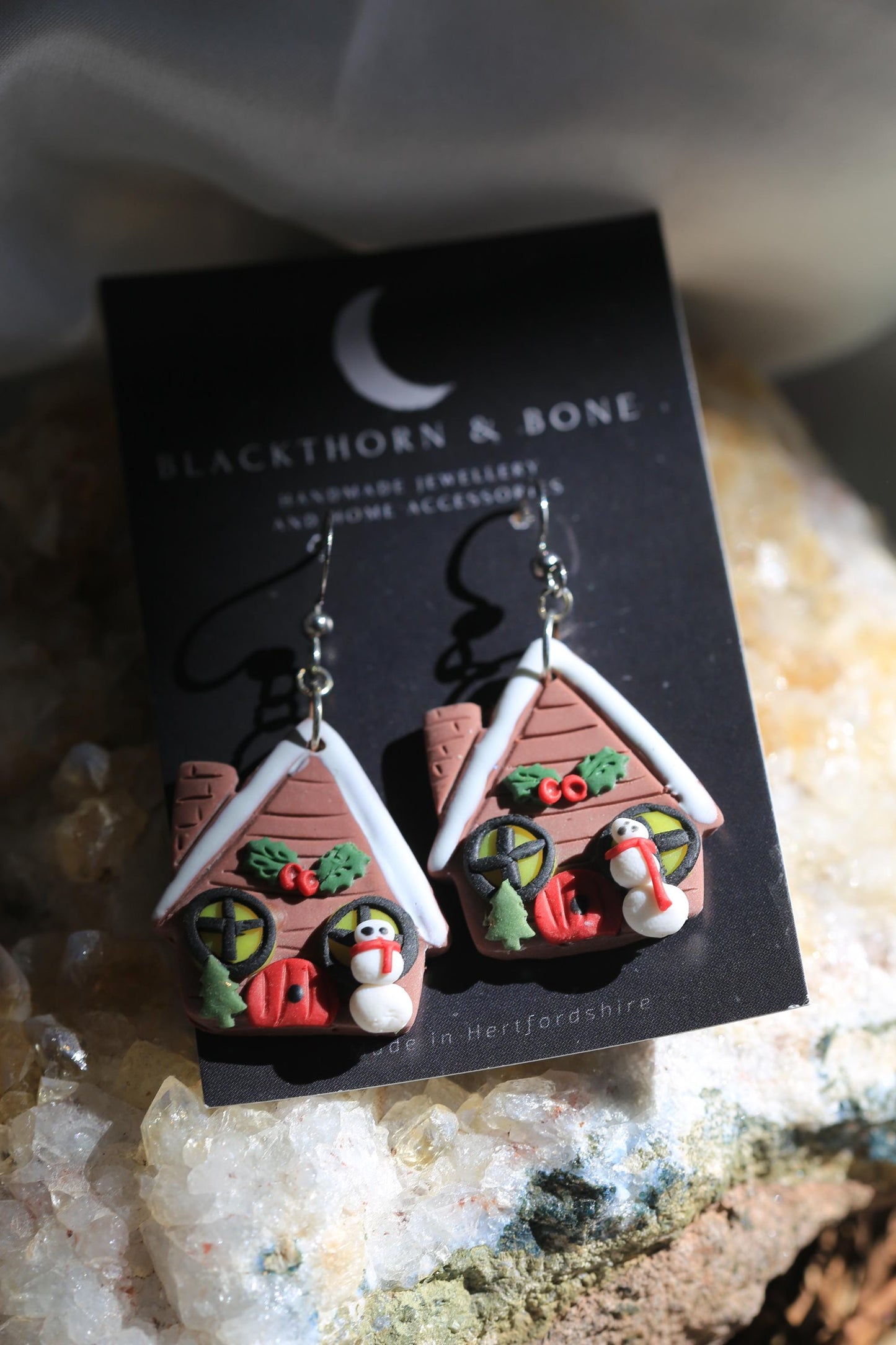 Gingerbread House Earrings