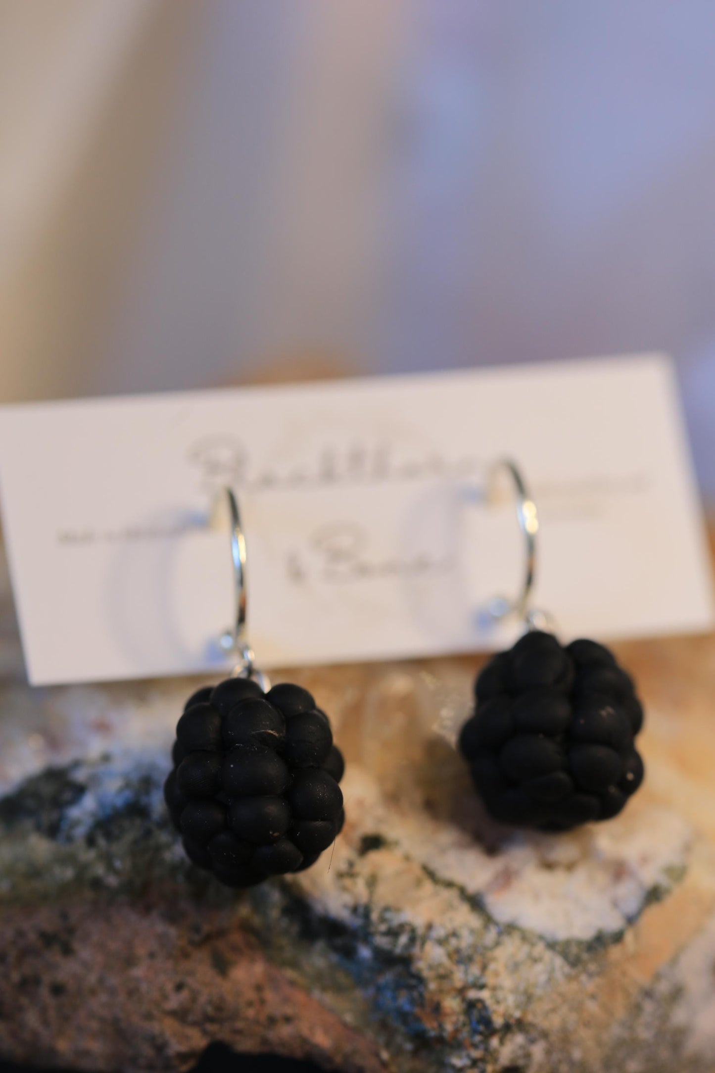 3D Blackberry Earrings