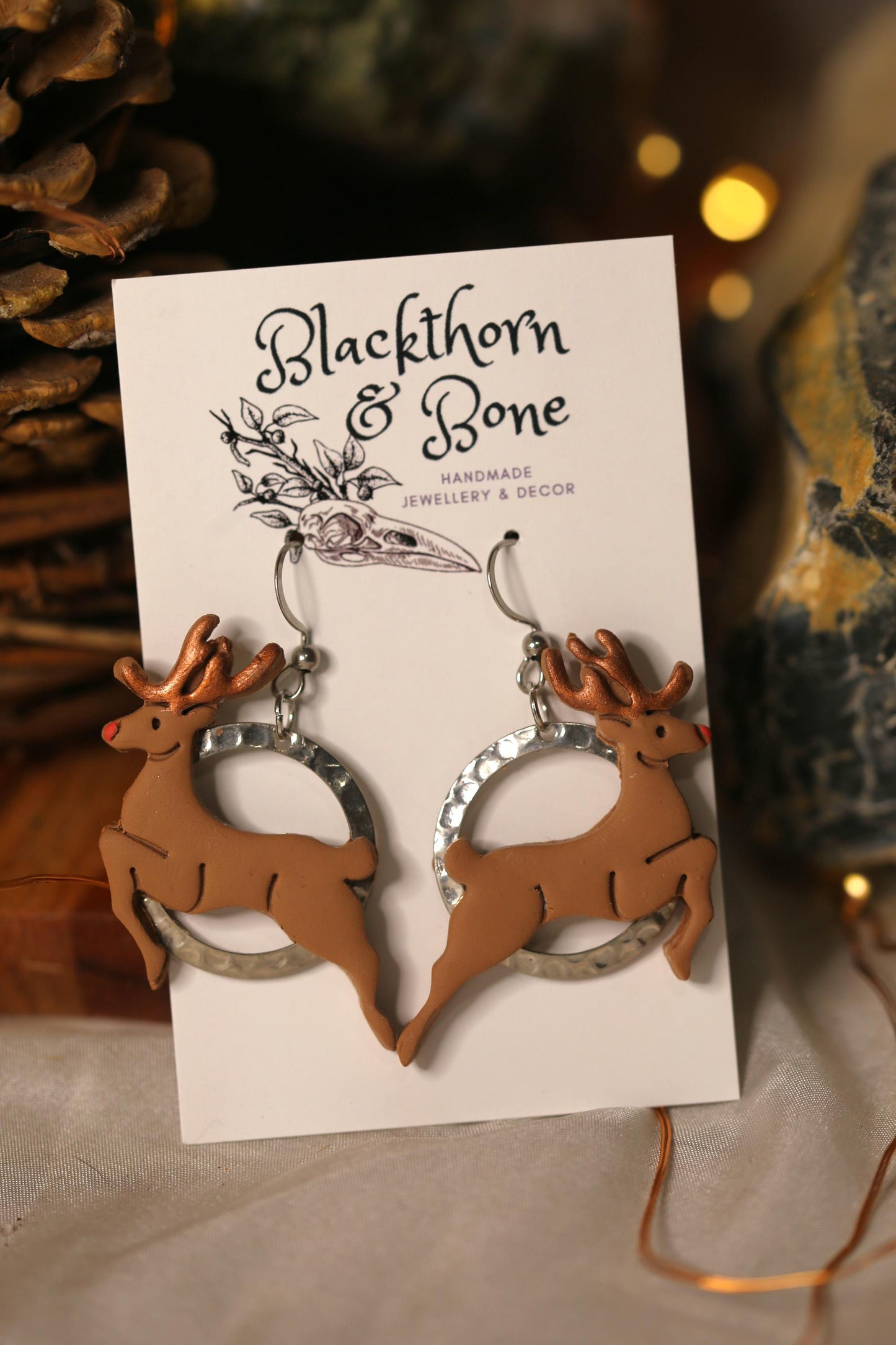 Christmas Reindeer Earrings