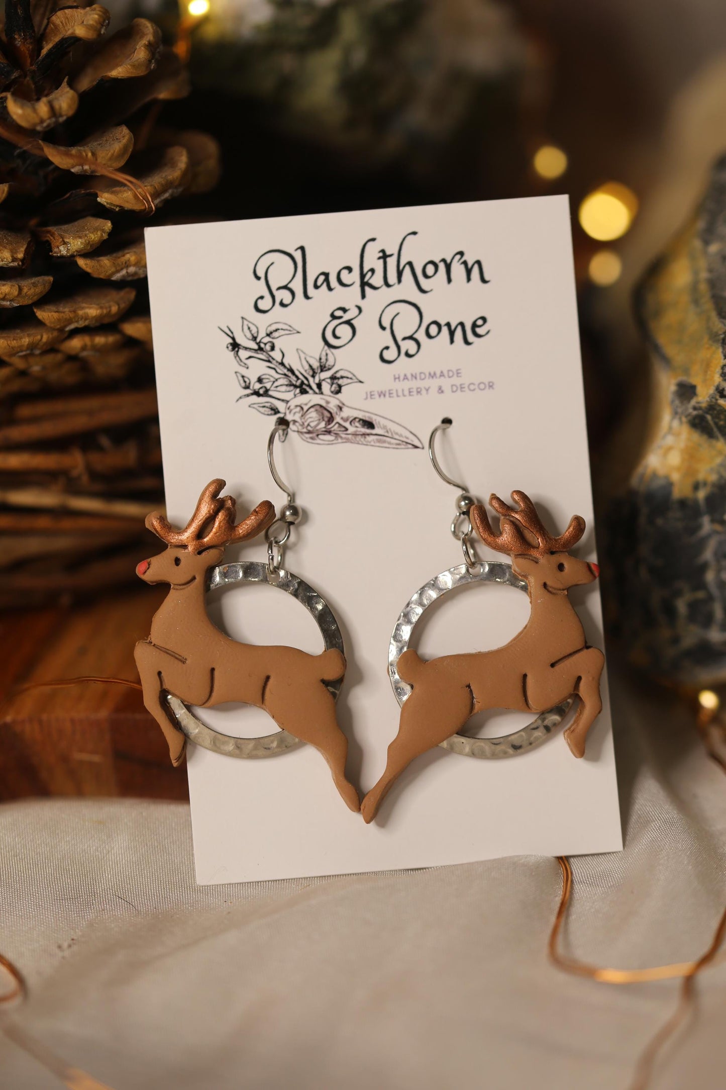 Christmas Reindeer Earrings