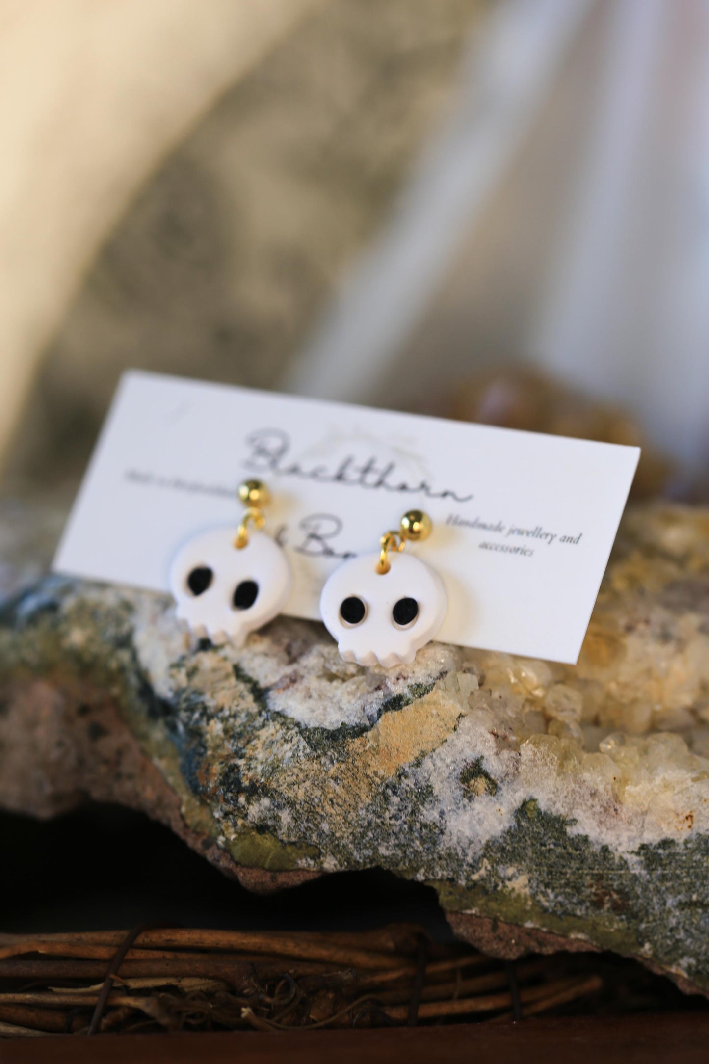 Tiny Skull Stud Earrings