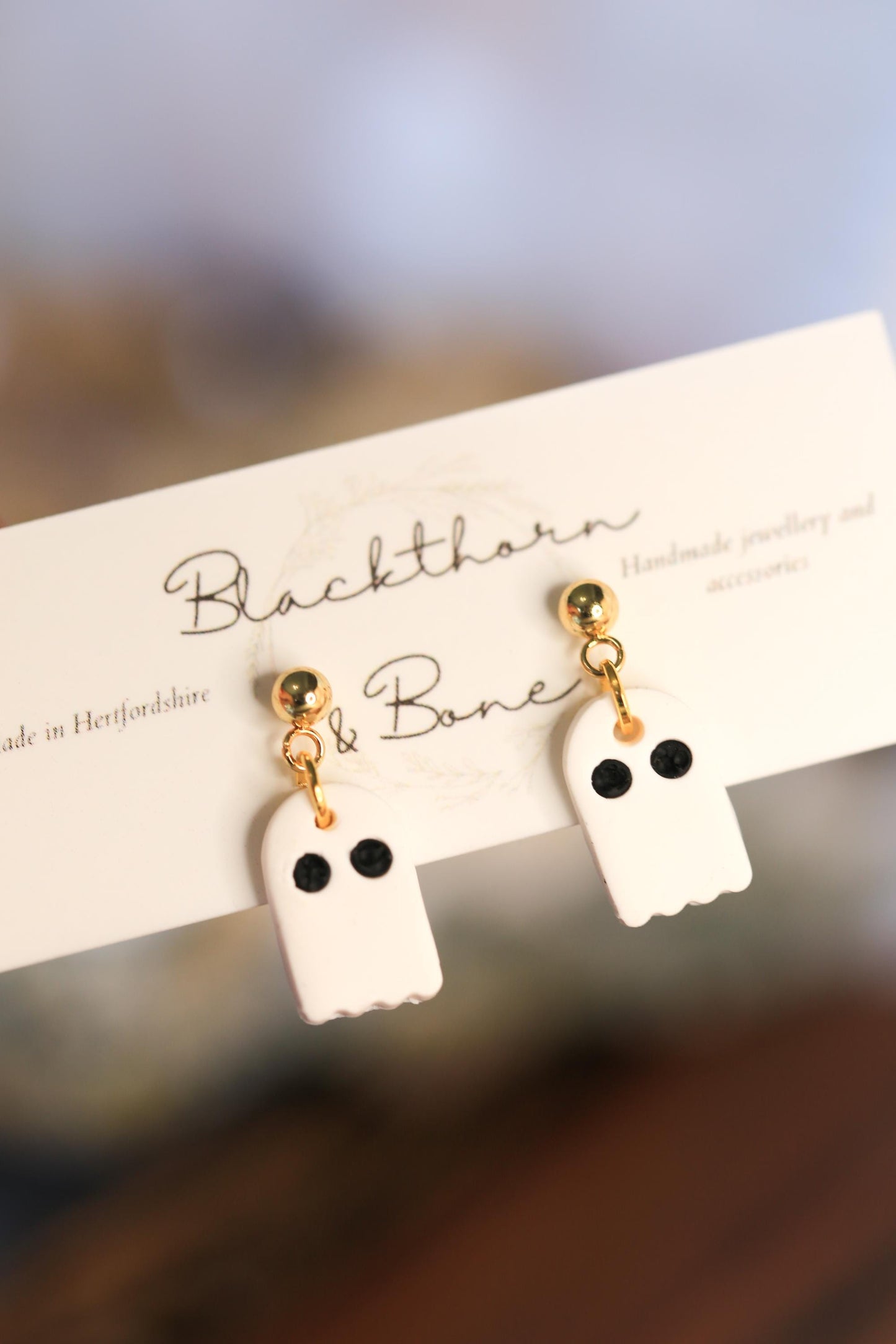 Small Ghost Earrings
