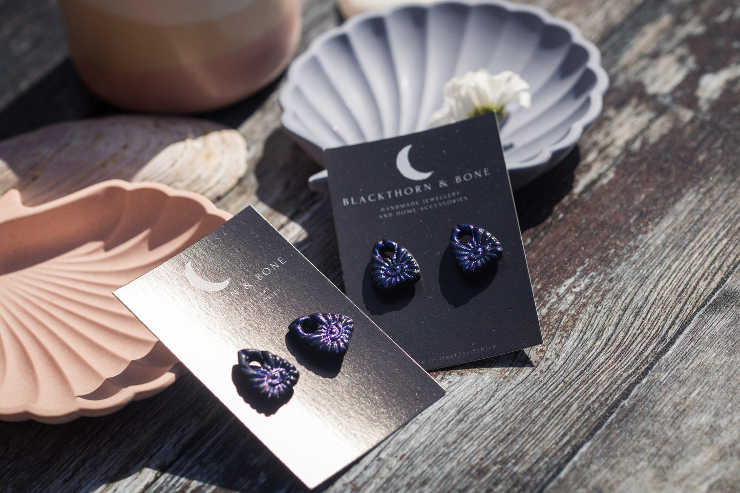Mini Ouija Planchette Stud Earrings