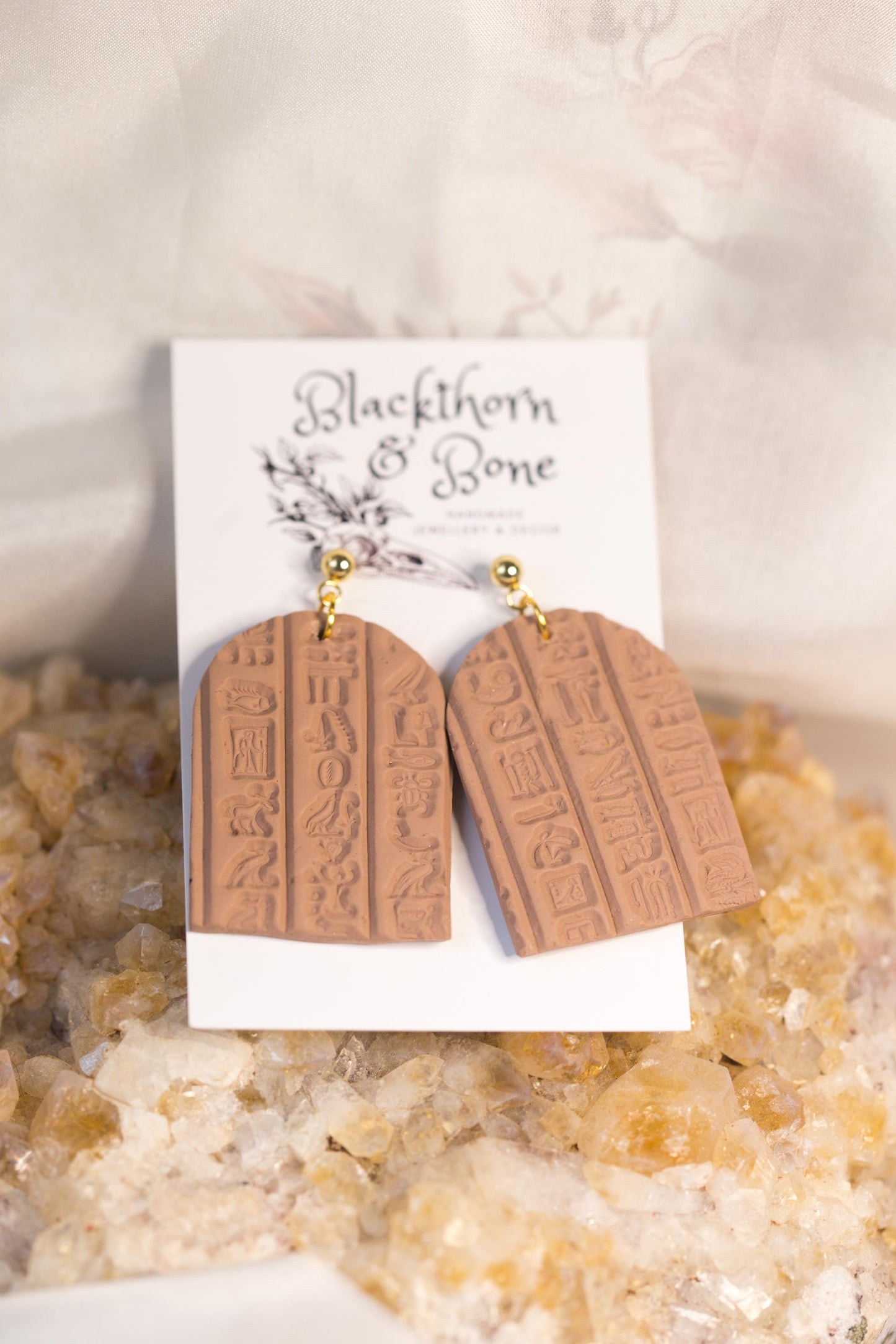 Hieroglyphic Earrings