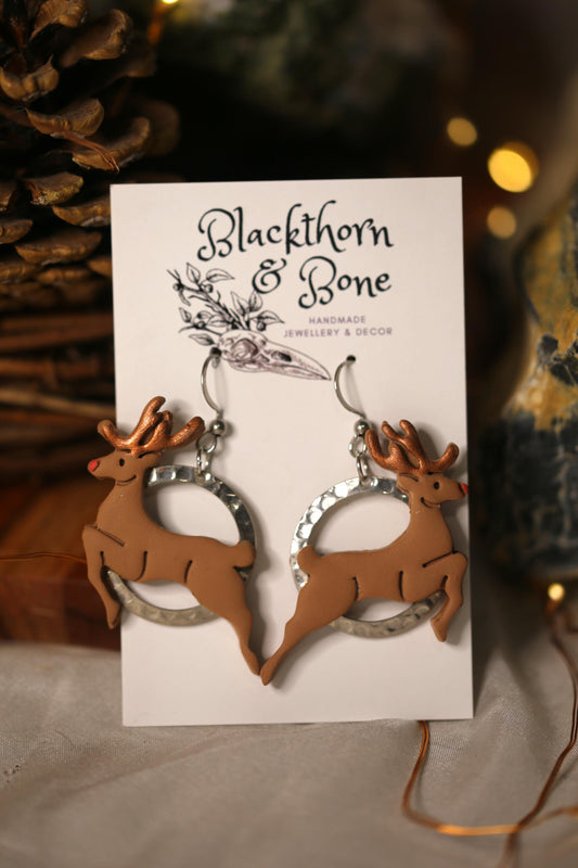 Christmas Reindeer Earrings
