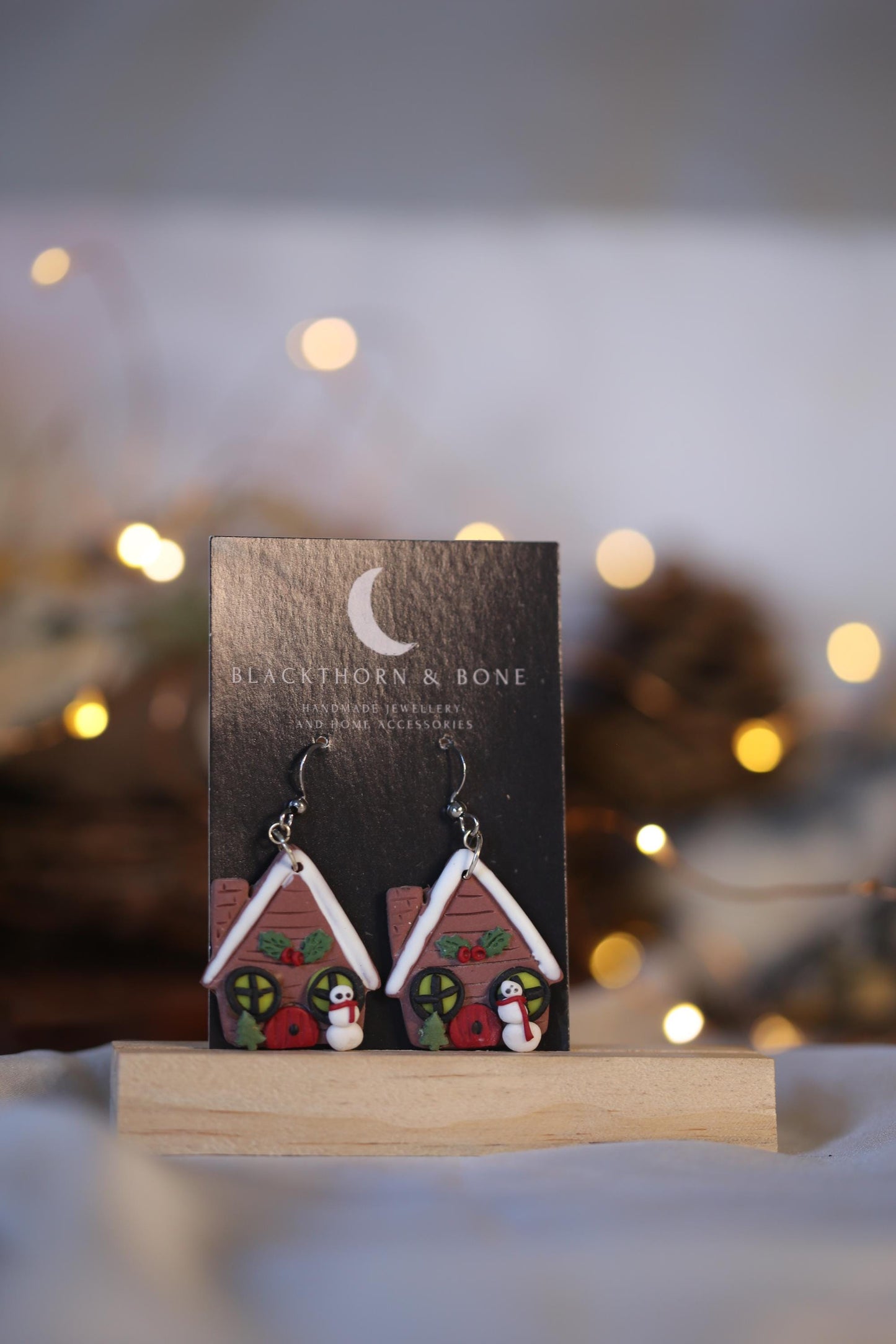 Gingerbread House Earrings