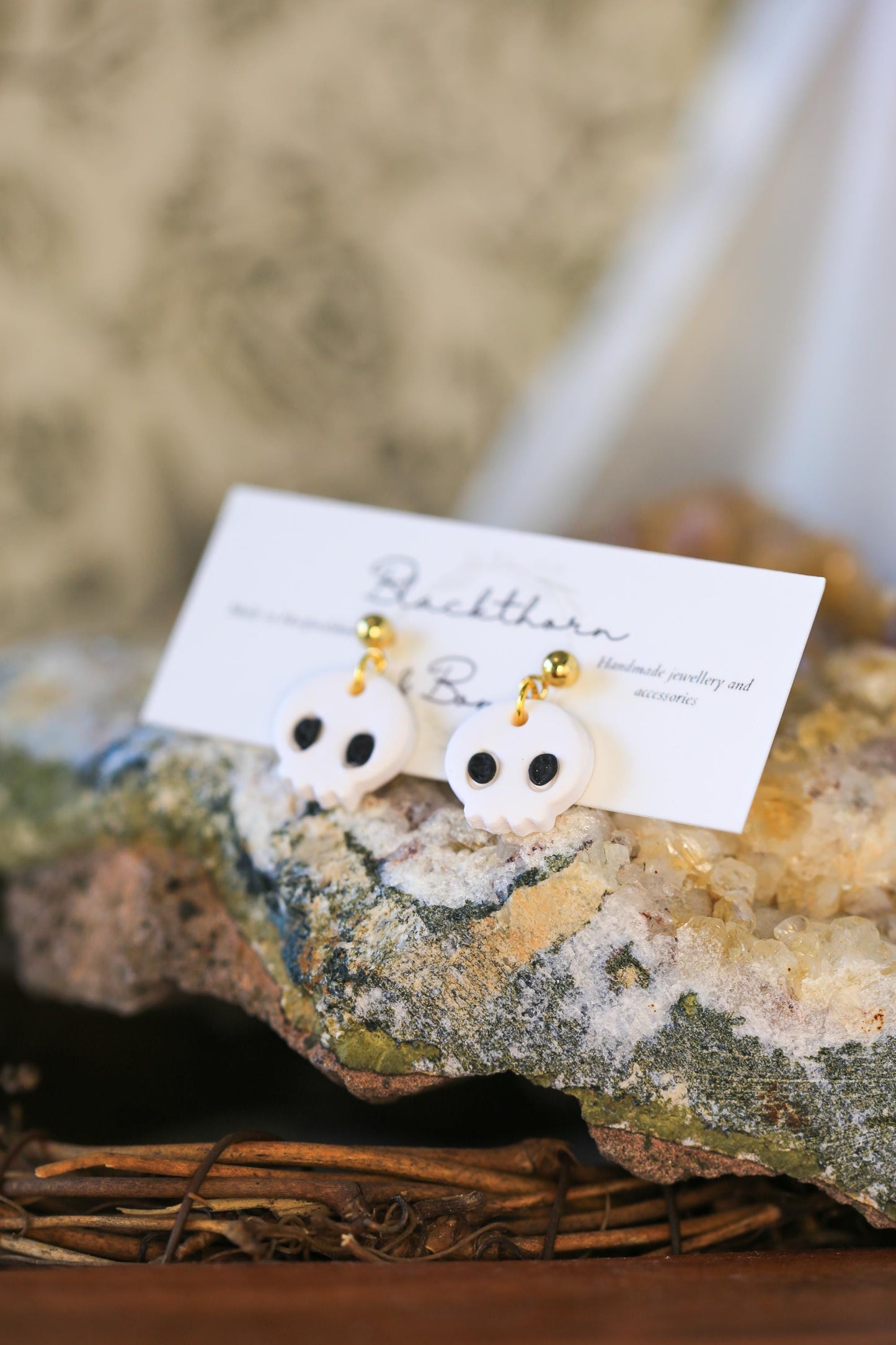 Tiny Skull Stud Earrings