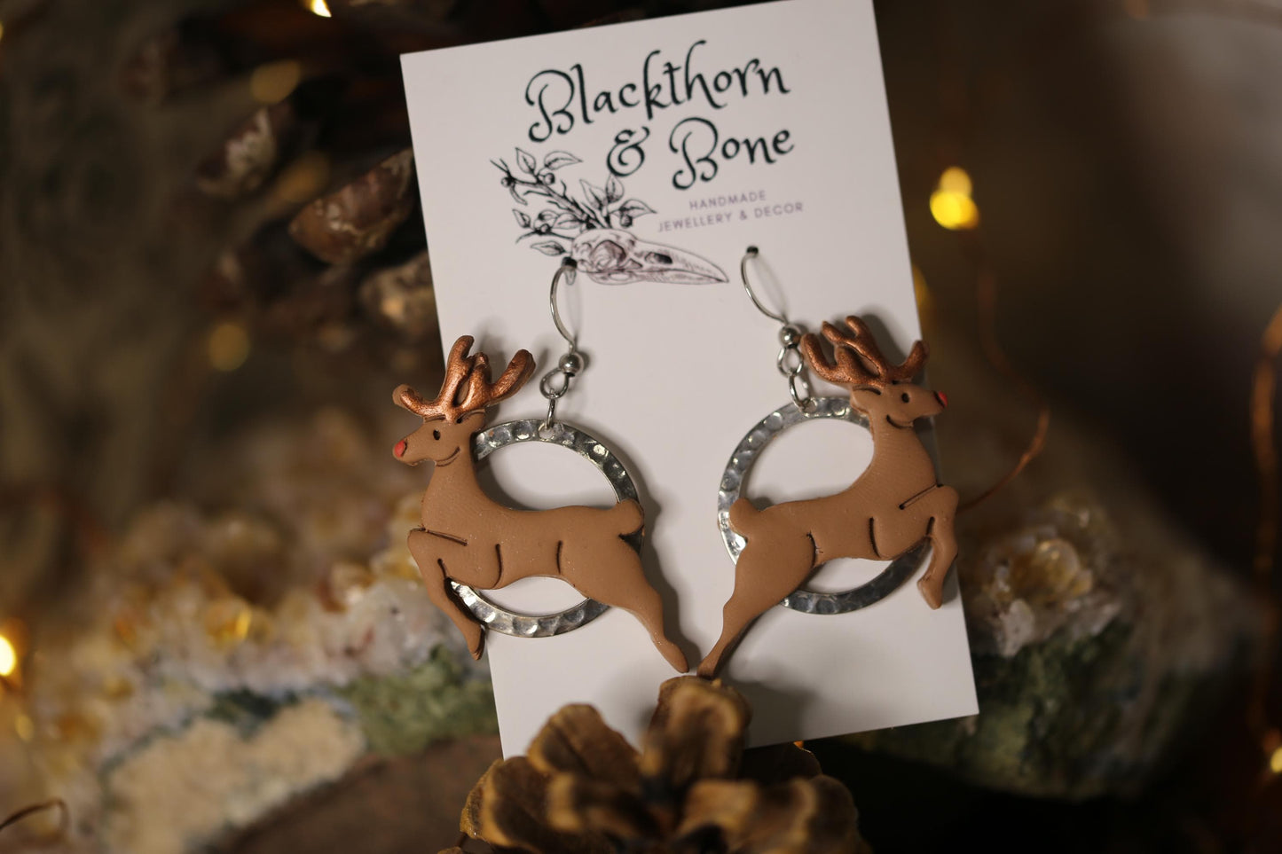Christmas Reindeer Earrings