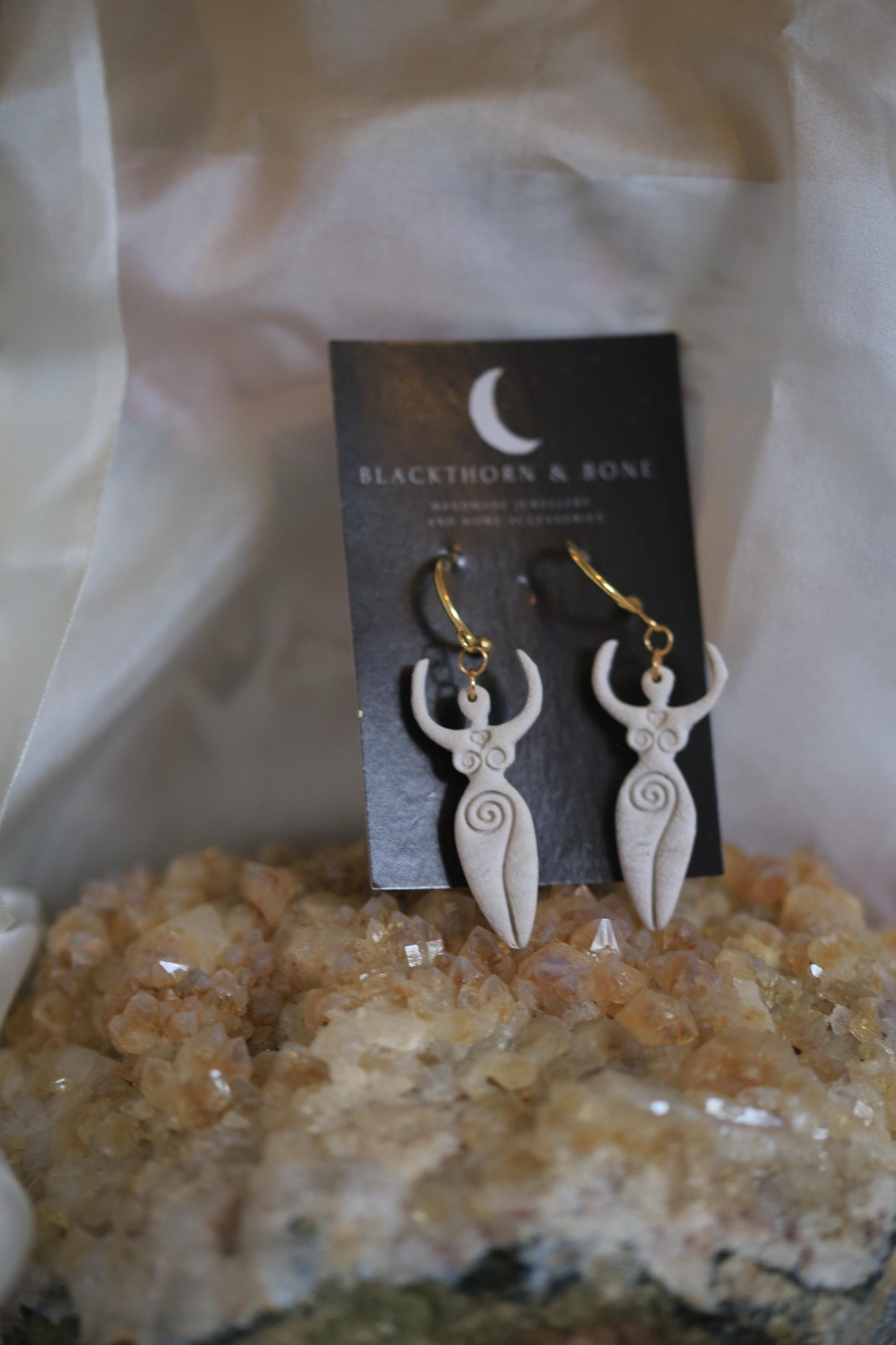 Fertility Goddess Statement Earrings