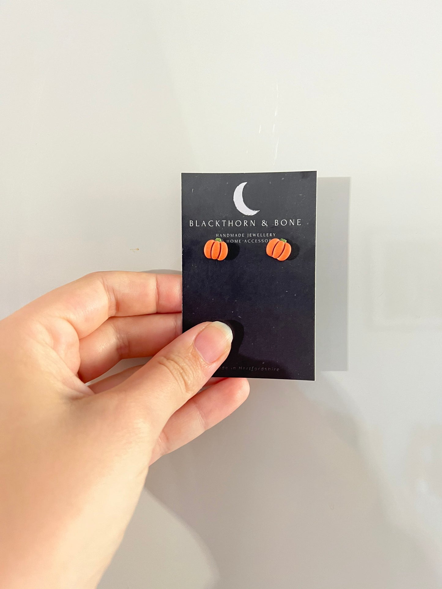 Miniature Pumpkin Stud Earrings