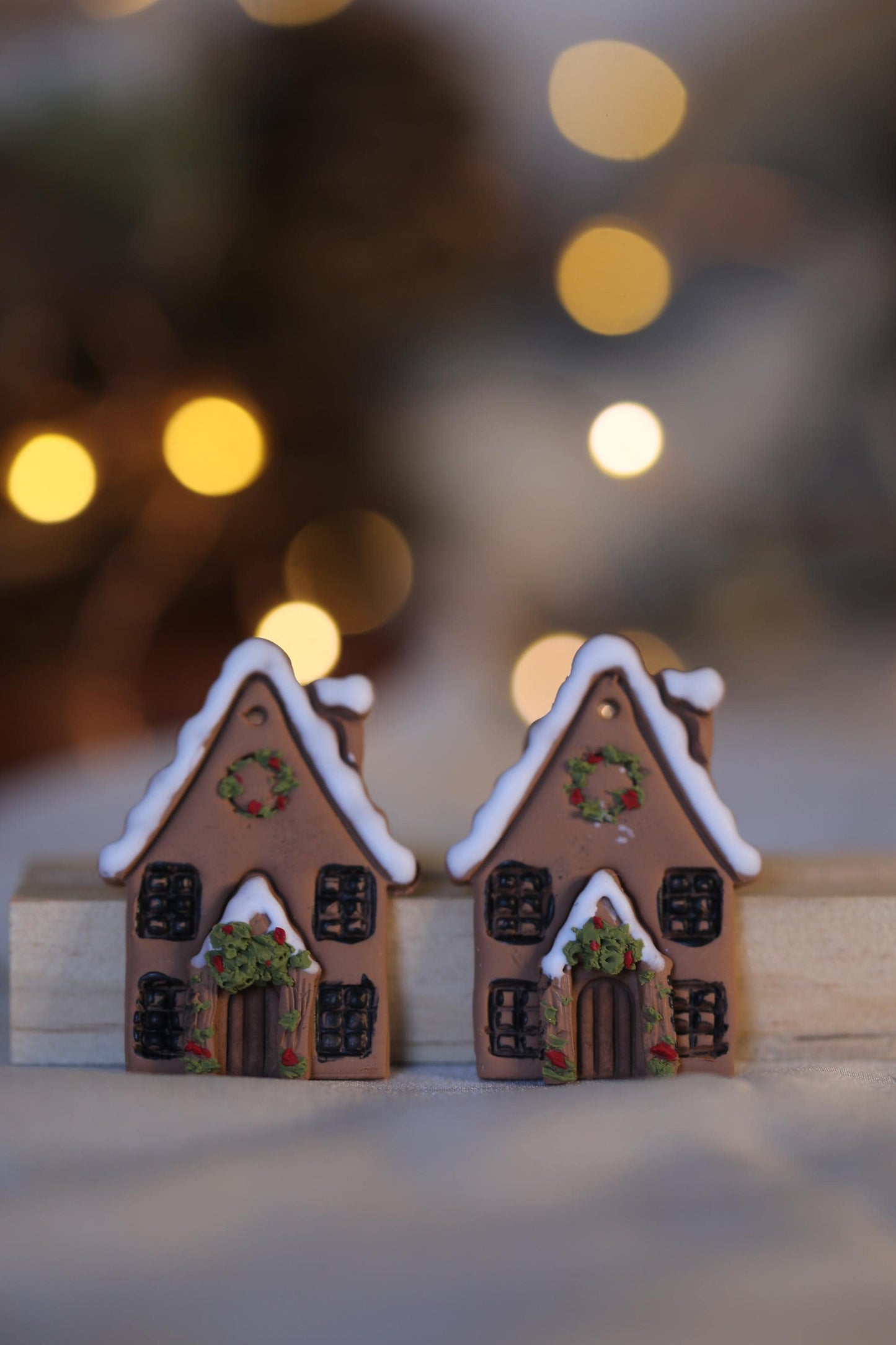 Gingerbread House Earrings