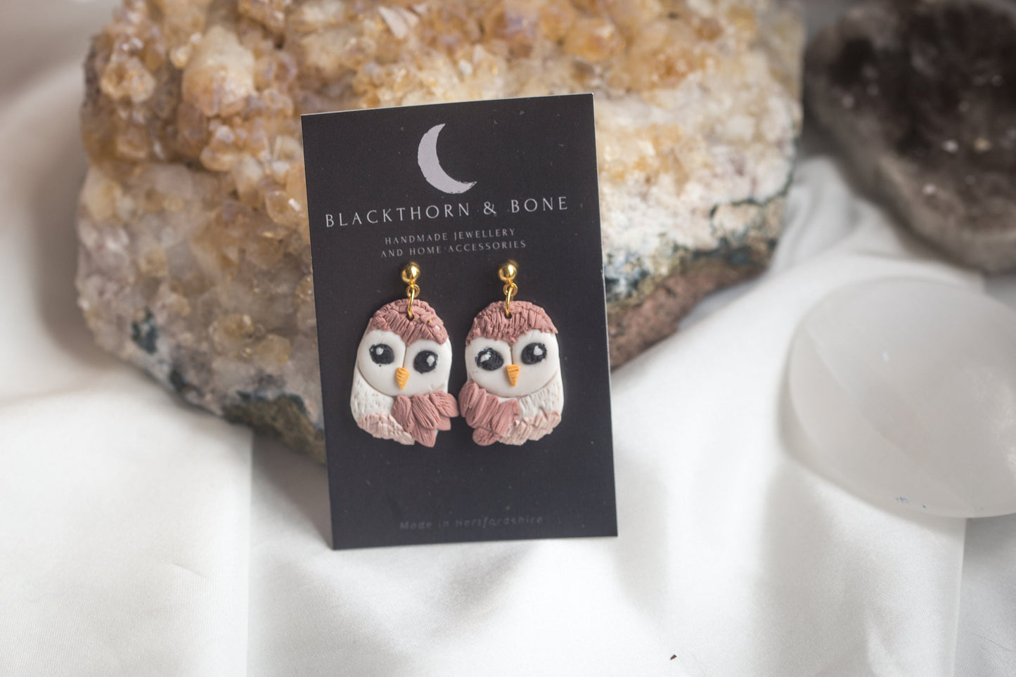 Barn Owl Earrings