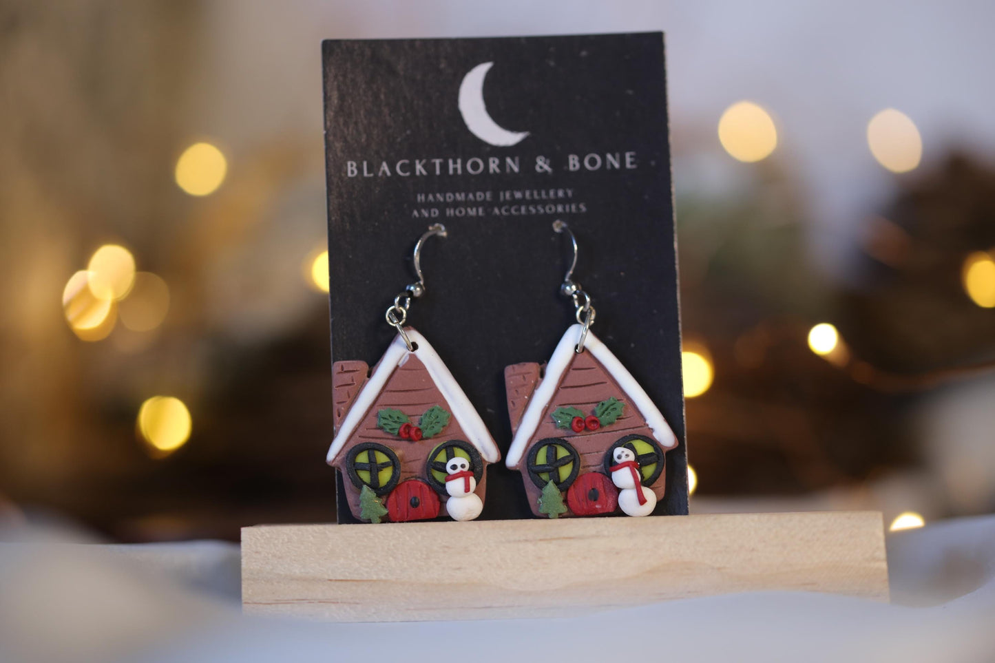 Gingerbread House Earrings
