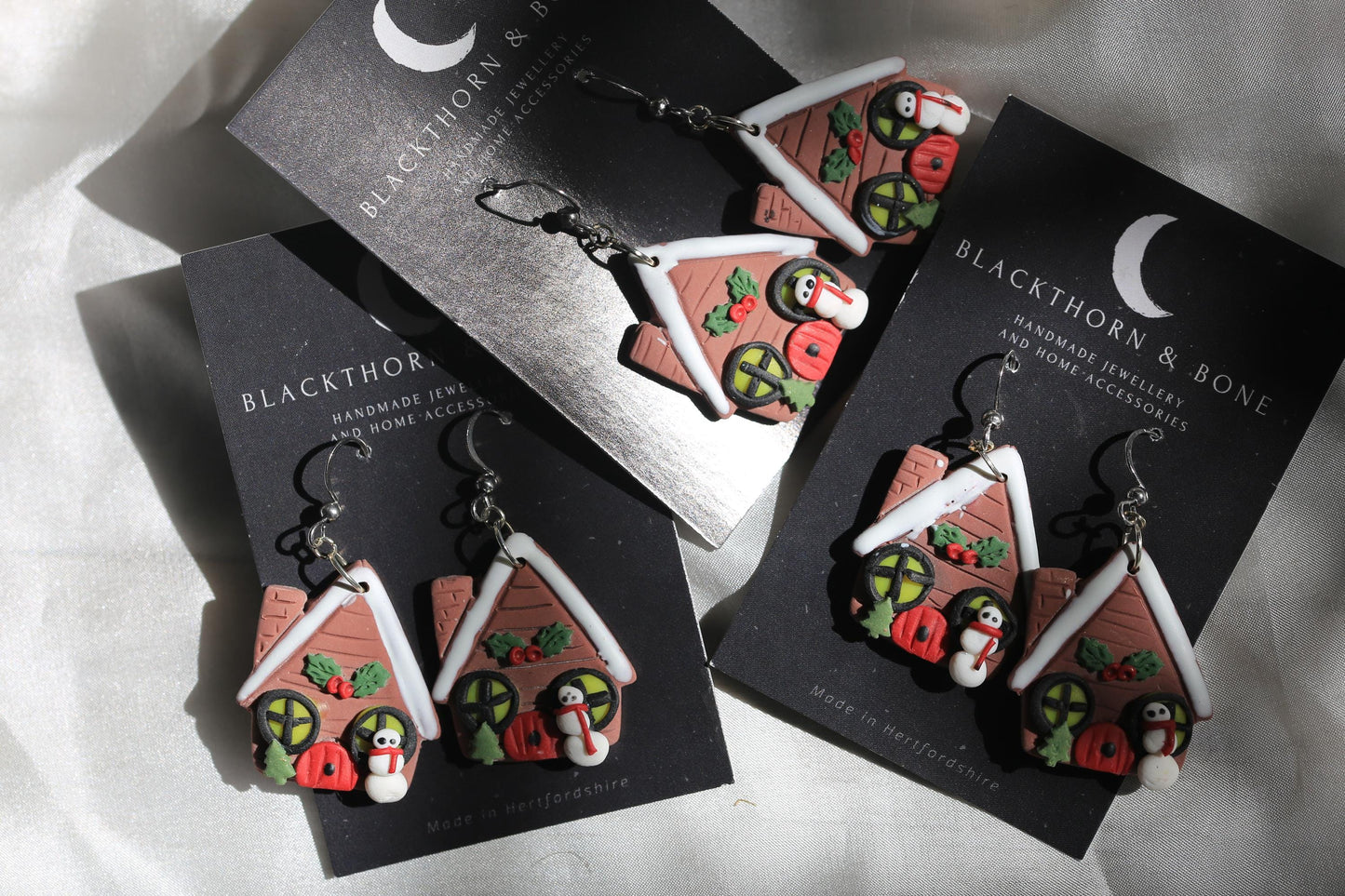 Gingerbread House Earrings