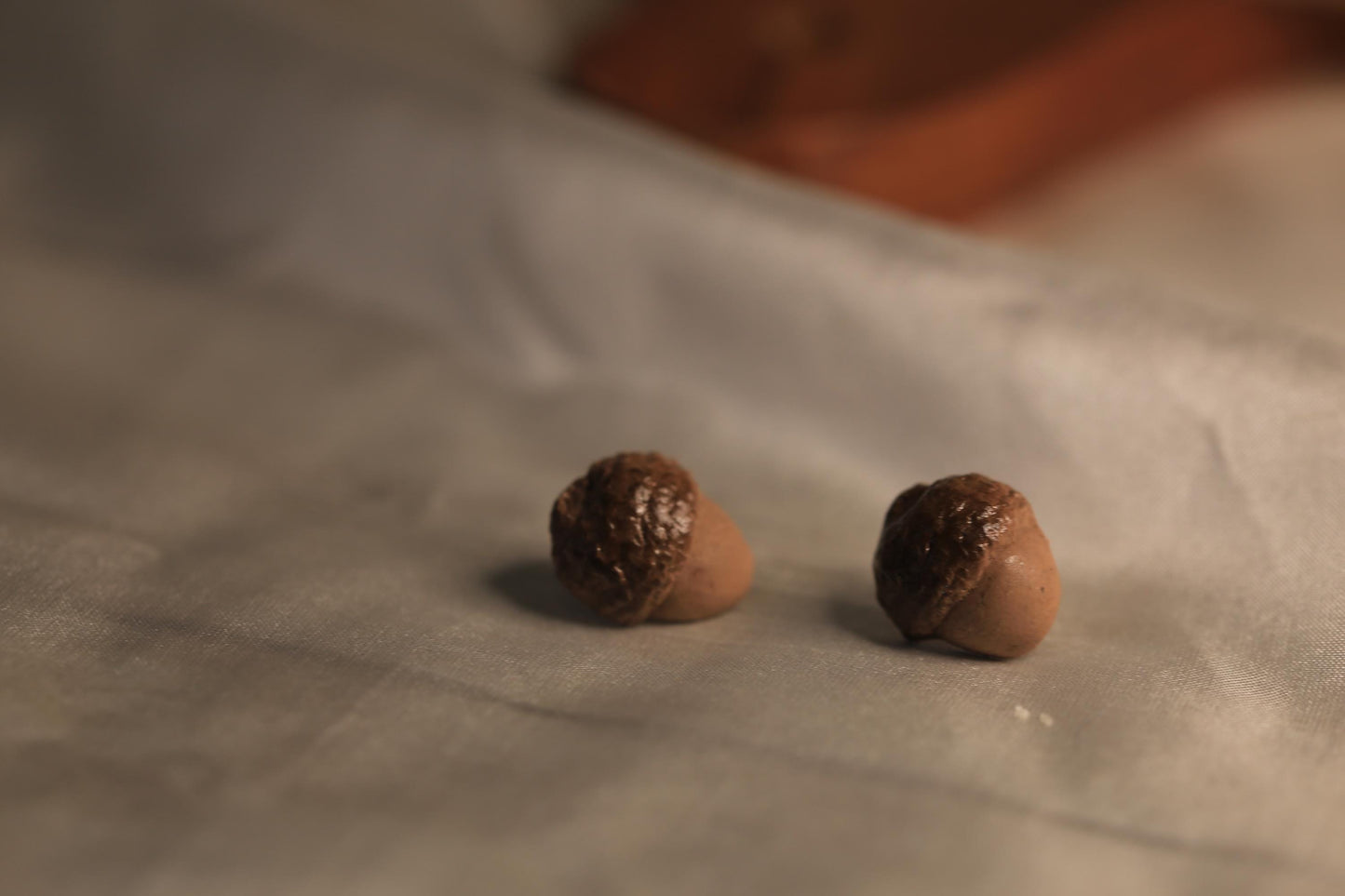 Handmade Acorn Stud Earrings