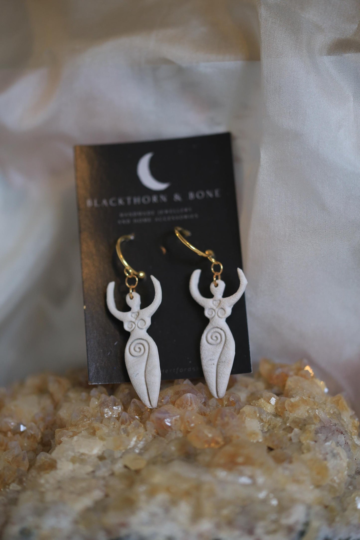 Fertility Goddess Statement Earrings