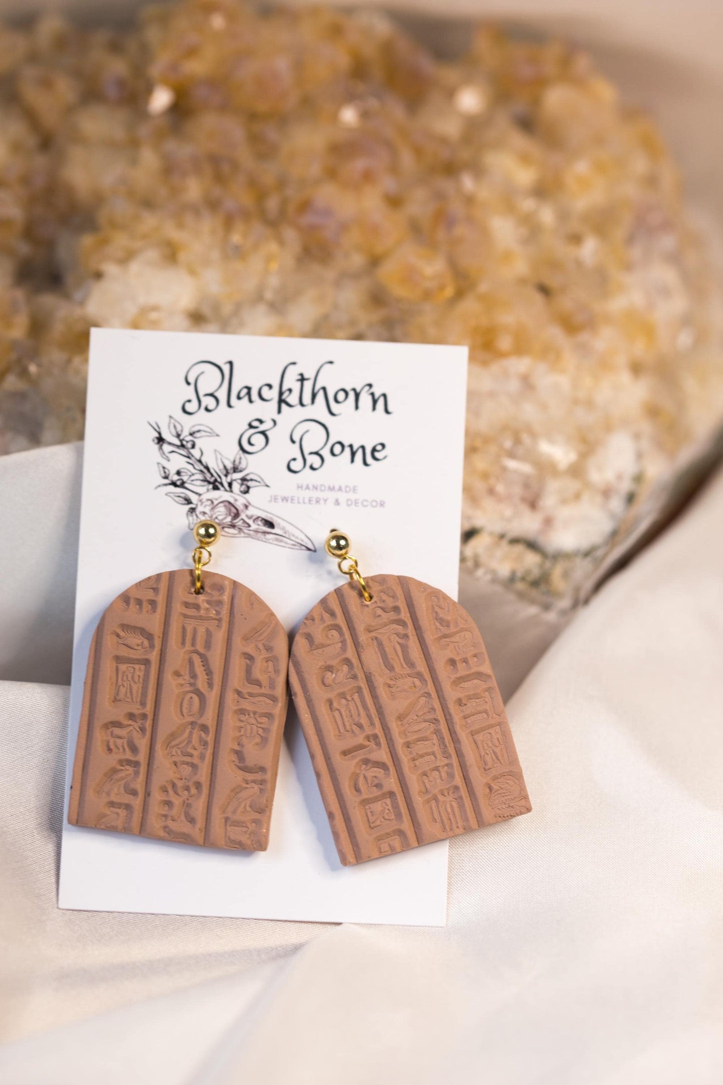 Hieroglyphic Earrings