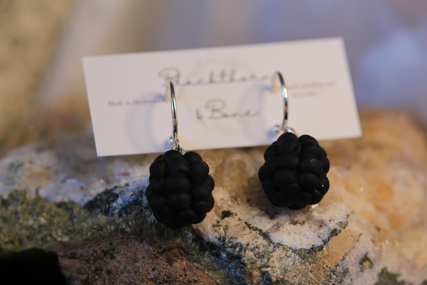 3D Blackberry Earrings