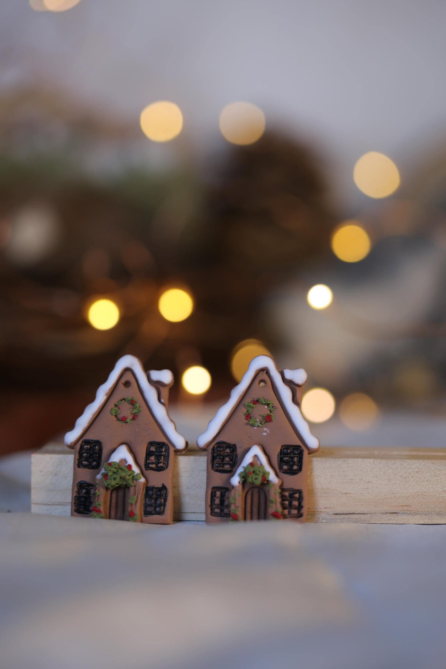 Gingerbread House Earrings