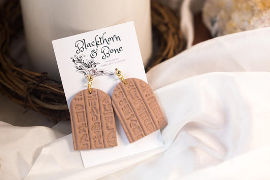 Hieroglyphic Earrings