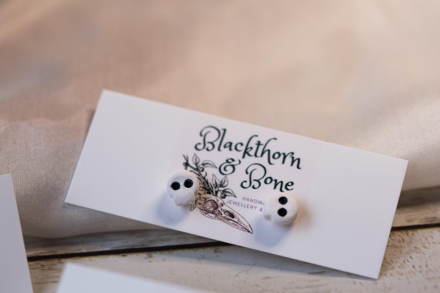 Tiny Skull Stud Earrings