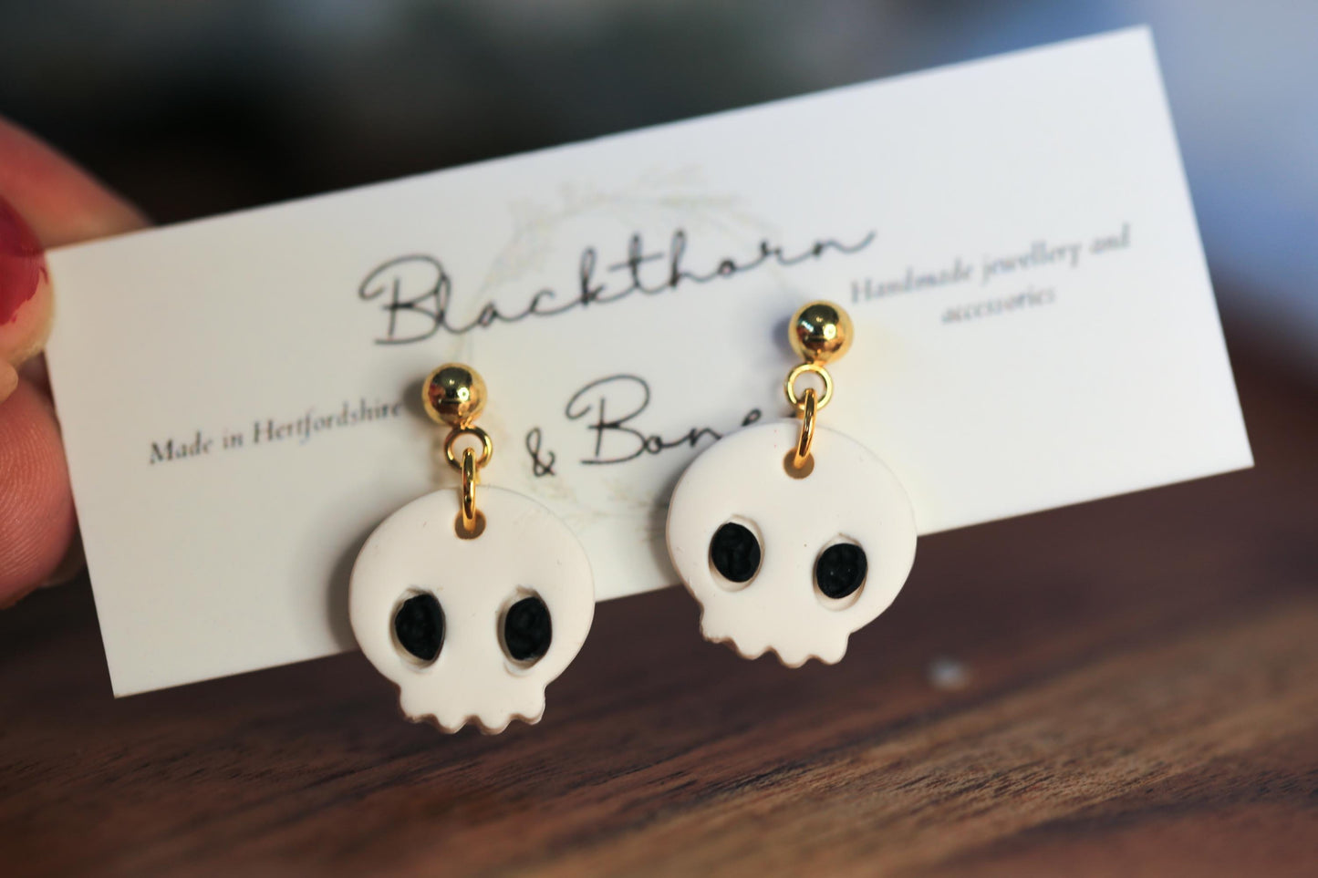 Tiny Skull Stud Earrings