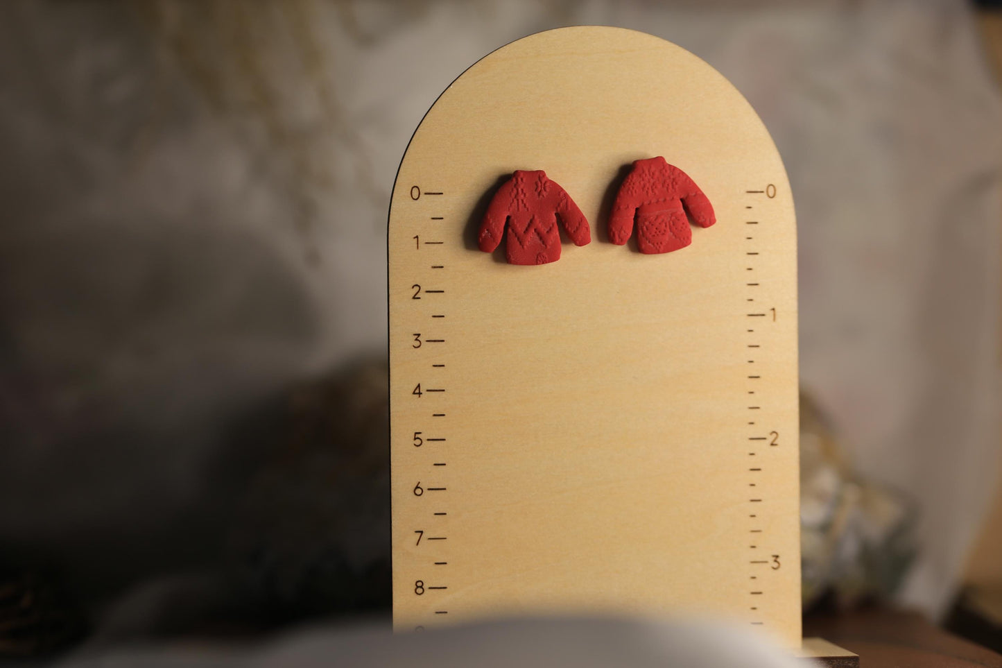 Christmas Stud Pack - Christmas Jumper and Woolly Hat Stud Earrings, Set of Two, Winter Jewellery