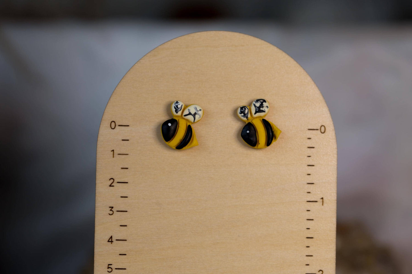 Bee Stud Earrings - Bee, Honeypot, Honeycomb Options