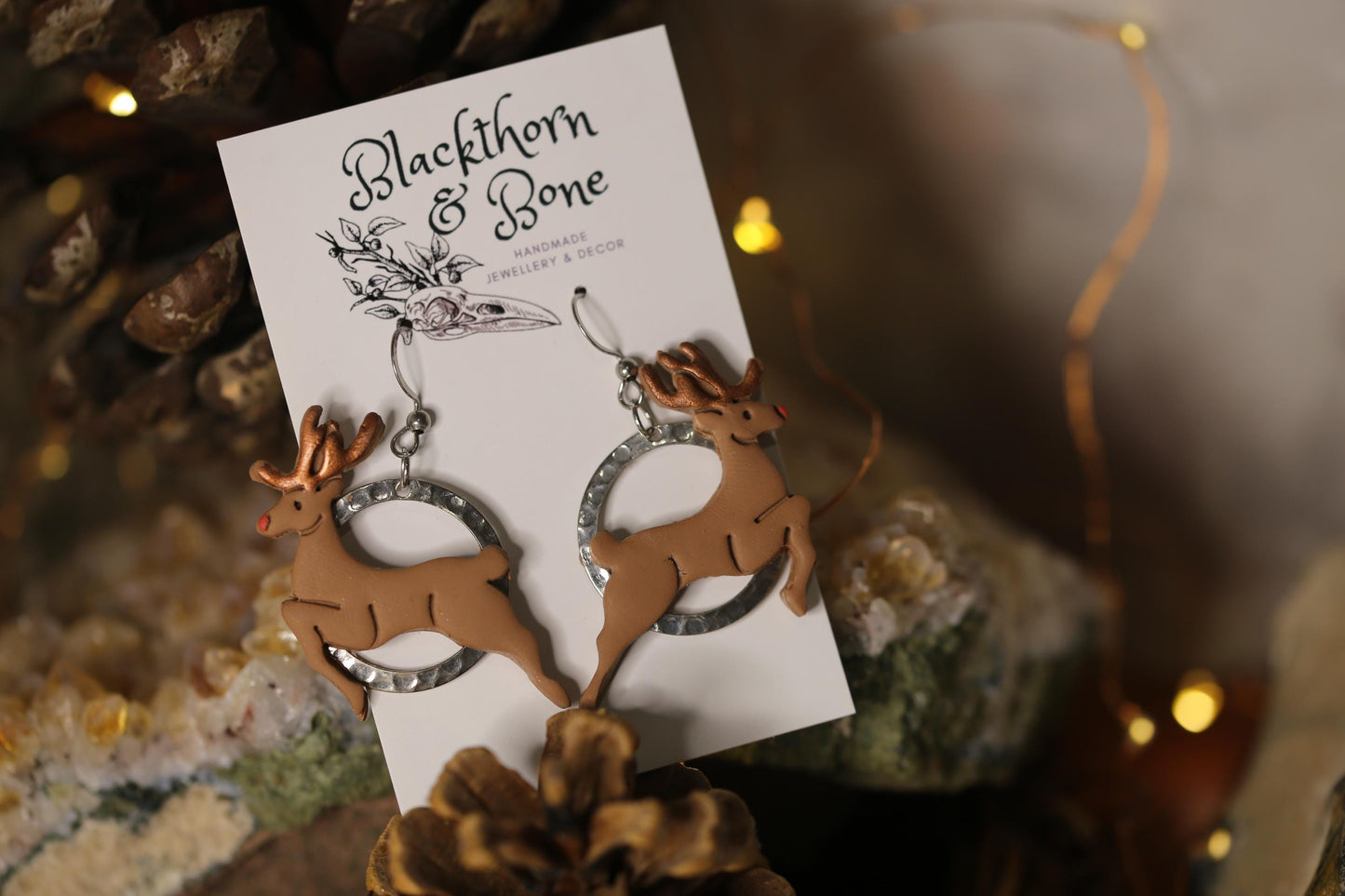 Christmas Reindeer Earrings