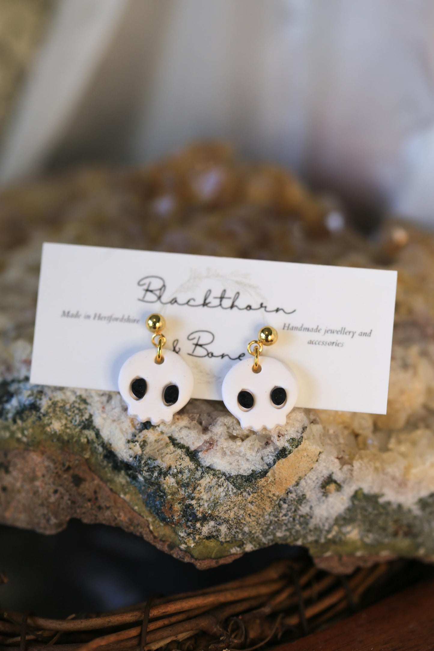 Tiny Skull Stud Earrings