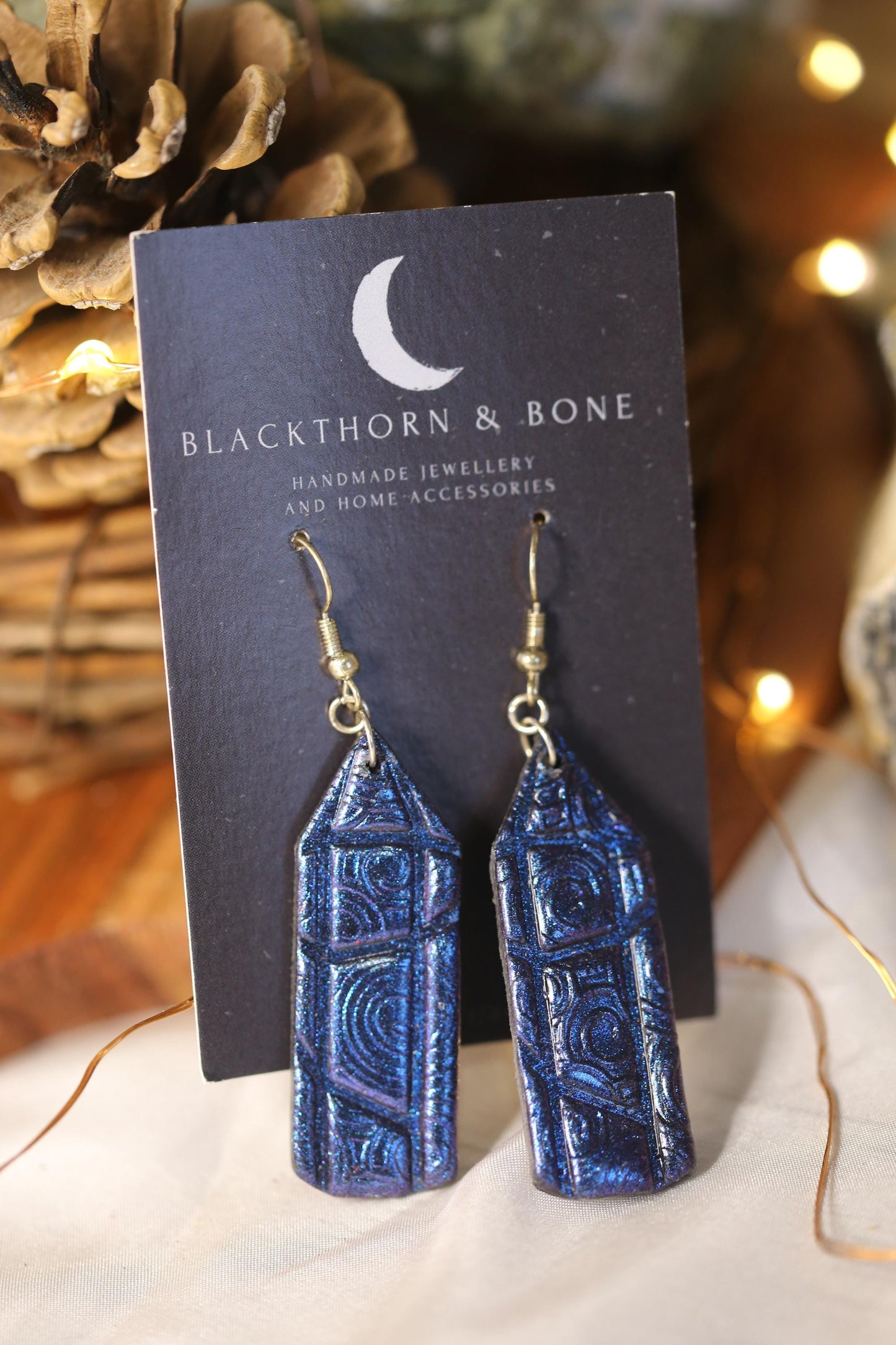 Handmade Purple Crystal Earrings