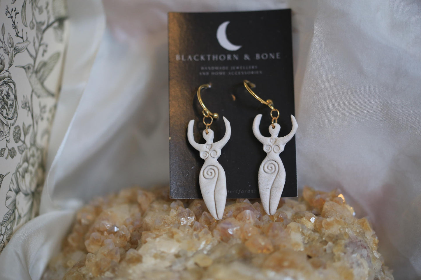 Fertility Goddess Statement Earrings