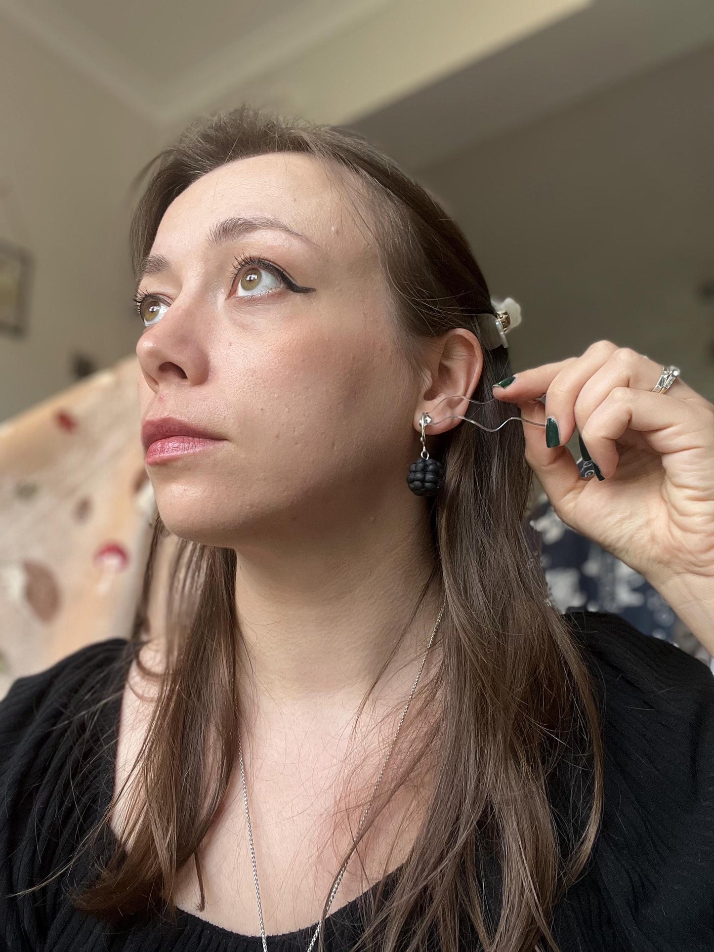 3D Blackberry Earrings