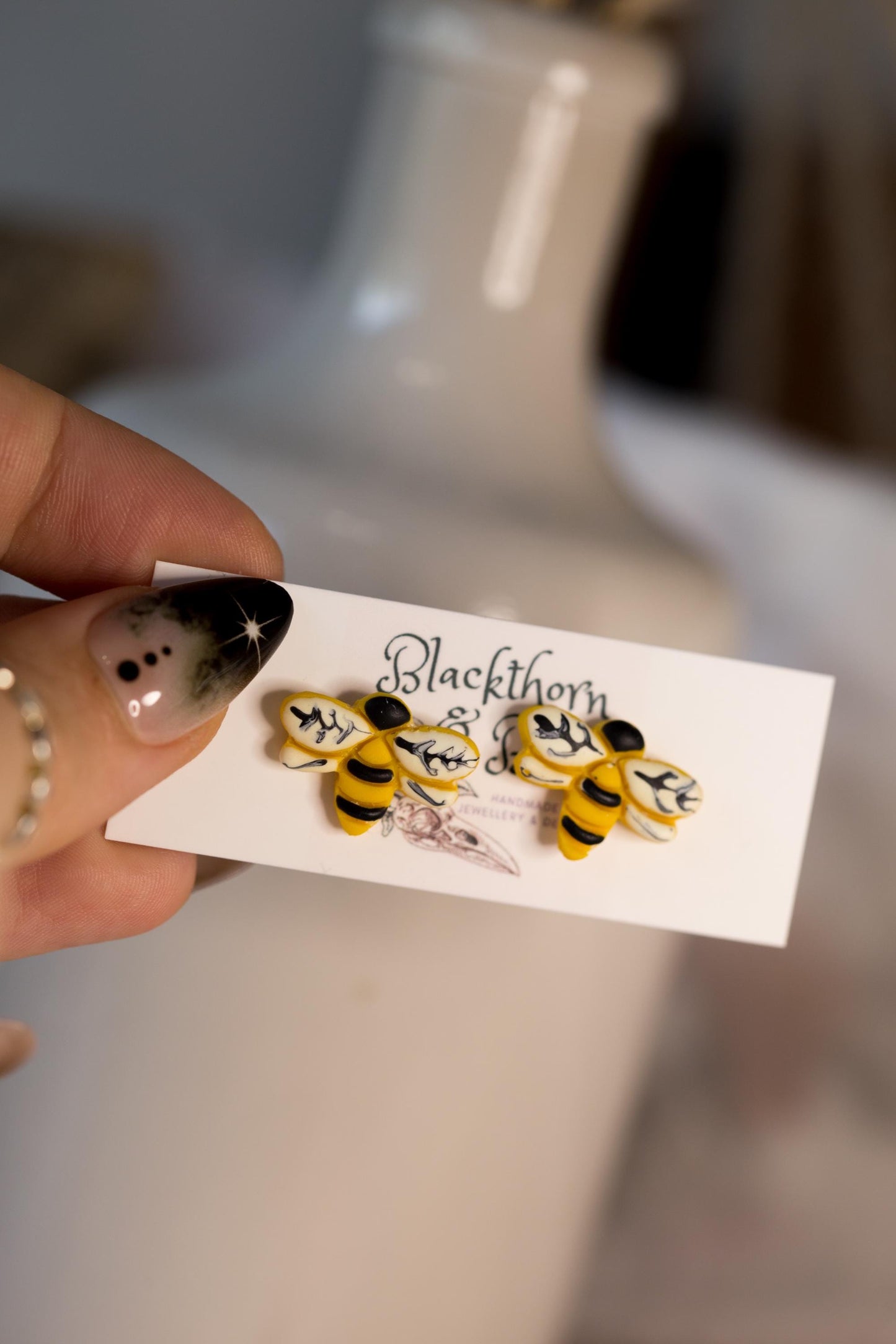 Bee Stud Earrings - Bee, Honeypot, Honeycomb Options