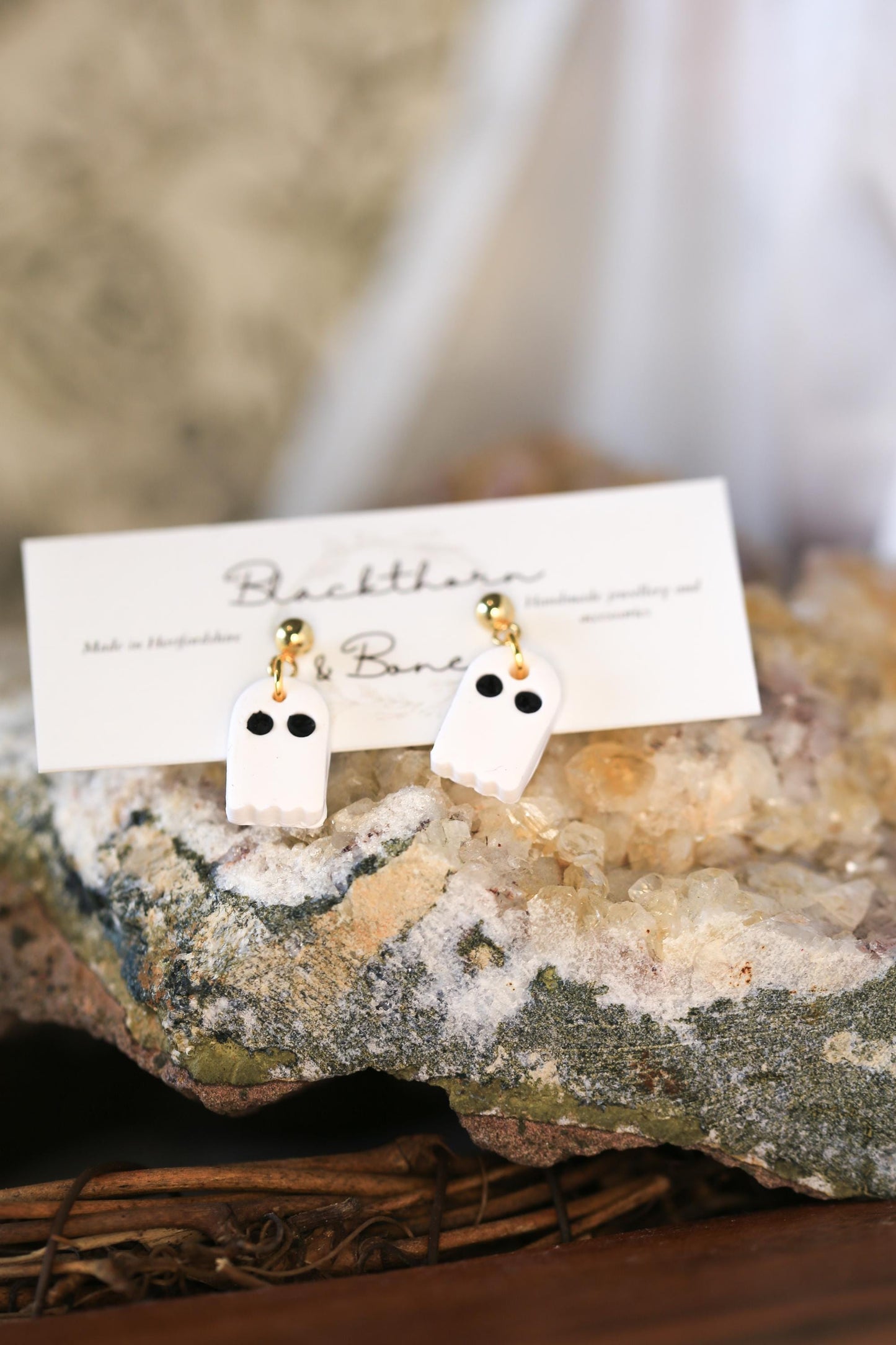 Small Ghost Earrings