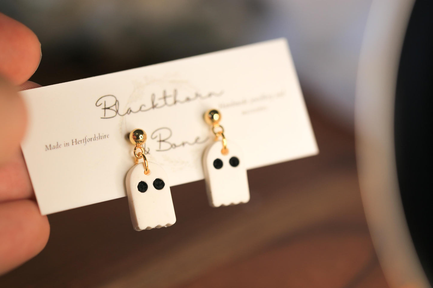 Small Ghost Earrings