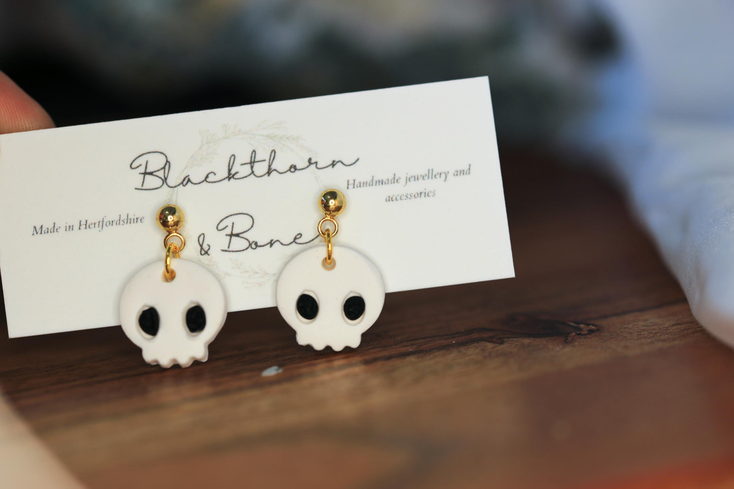 Tiny Skull Stud Earrings
